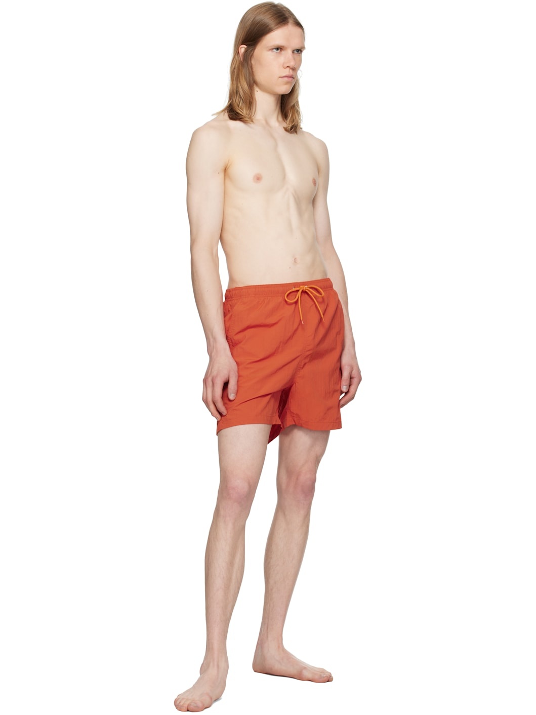 Orange Hauge Recycled Nylon Swim Shorts - 4