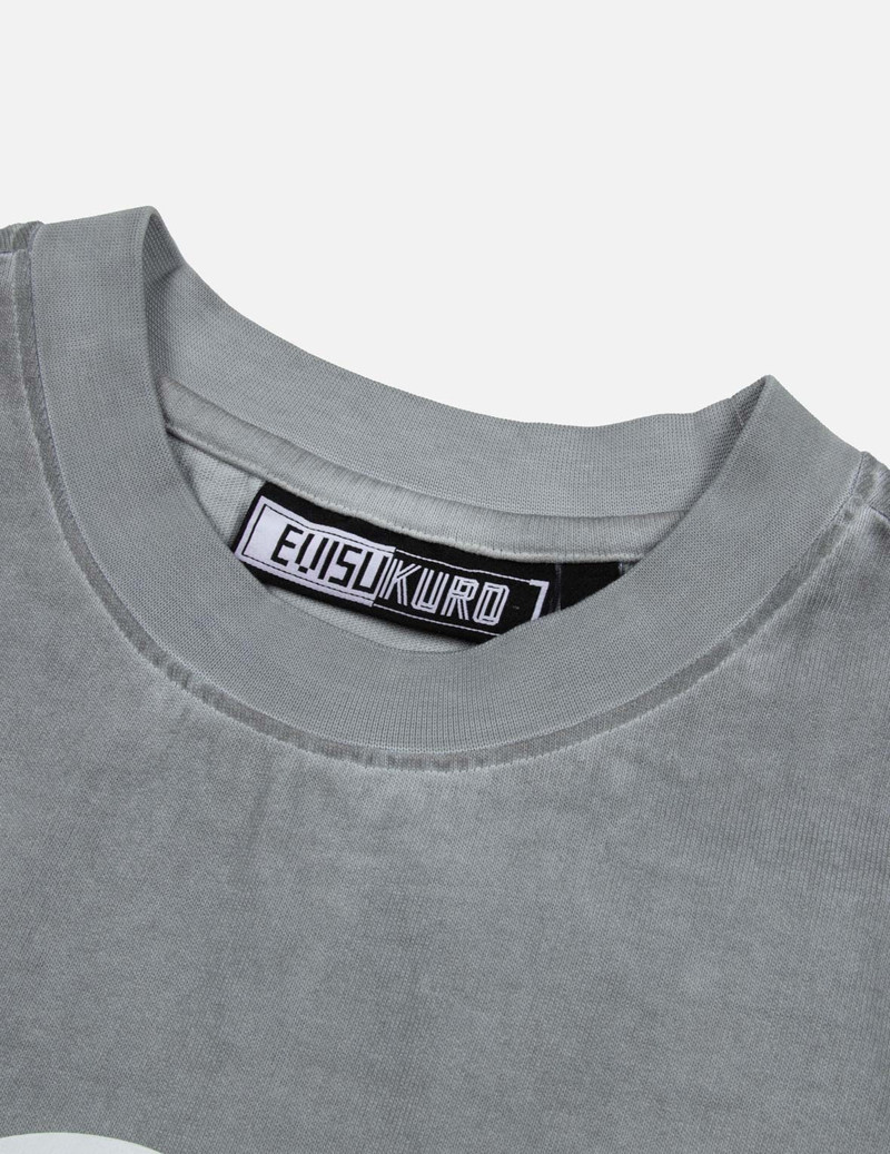 Kamon and Melting Metallic Logo Print Loose Fit T-Shirt 7