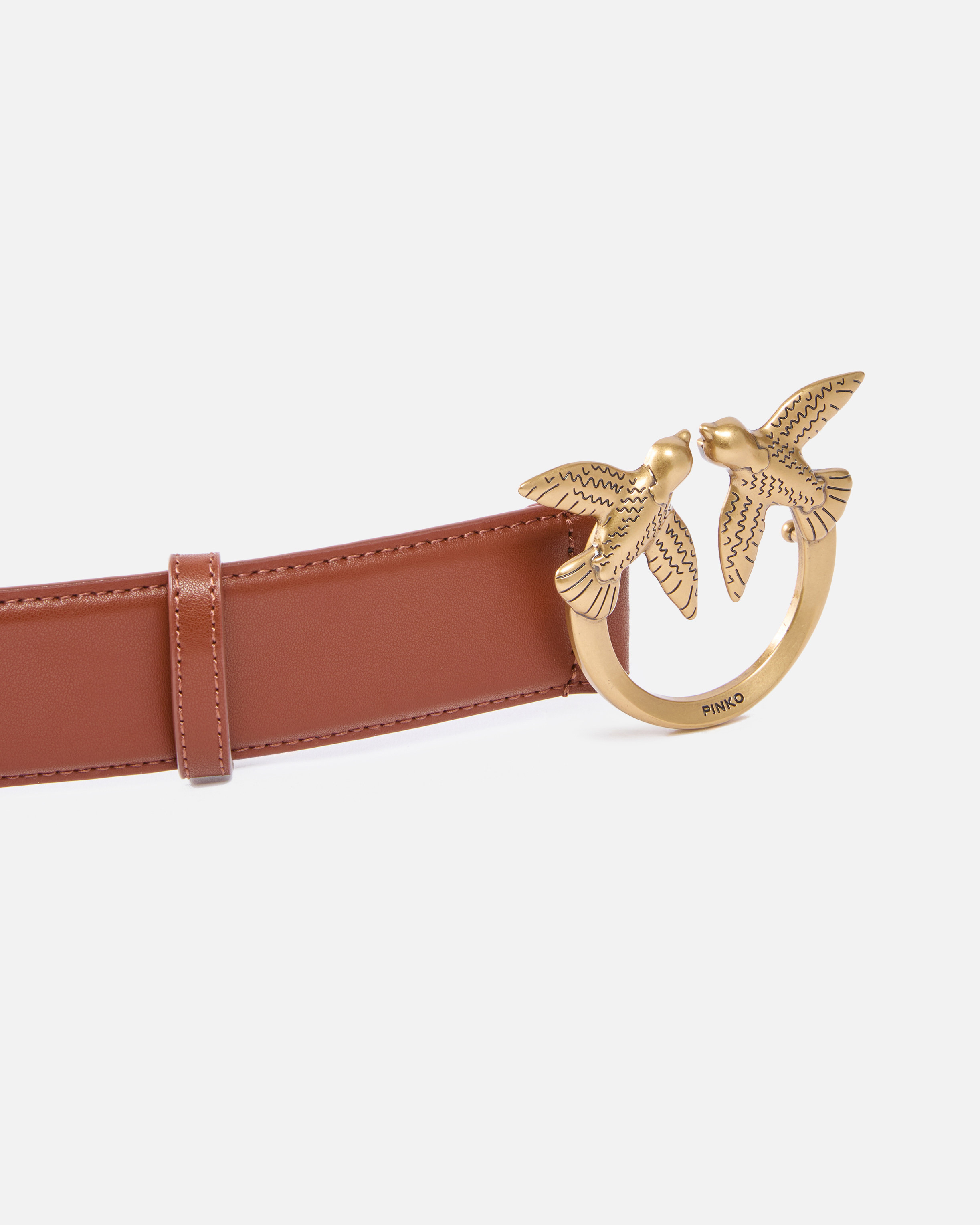 LOVE BIRDS HIGH LEATHER BELT 4CM - 5