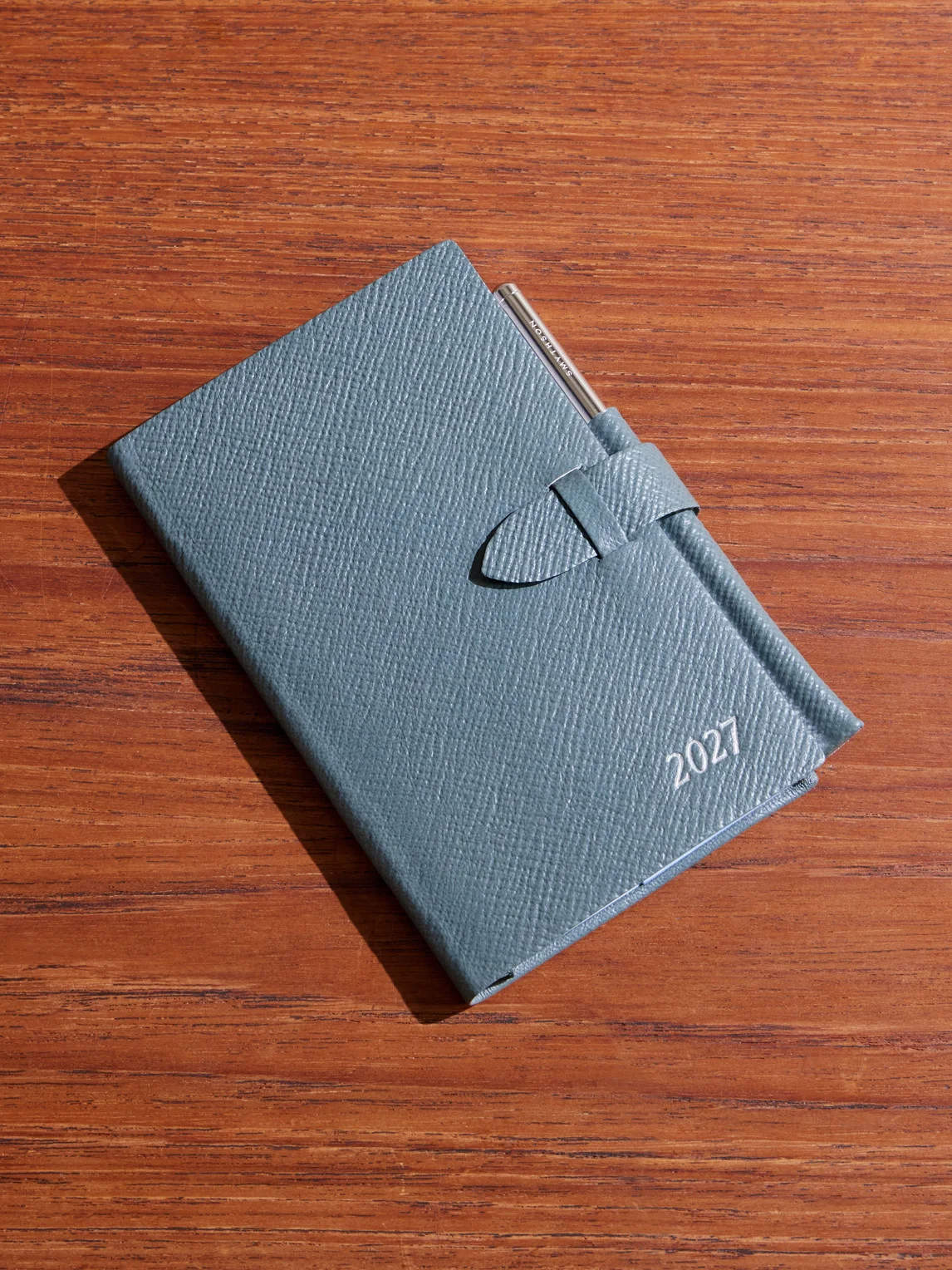 Cross-Grain Leather Notebook - 1