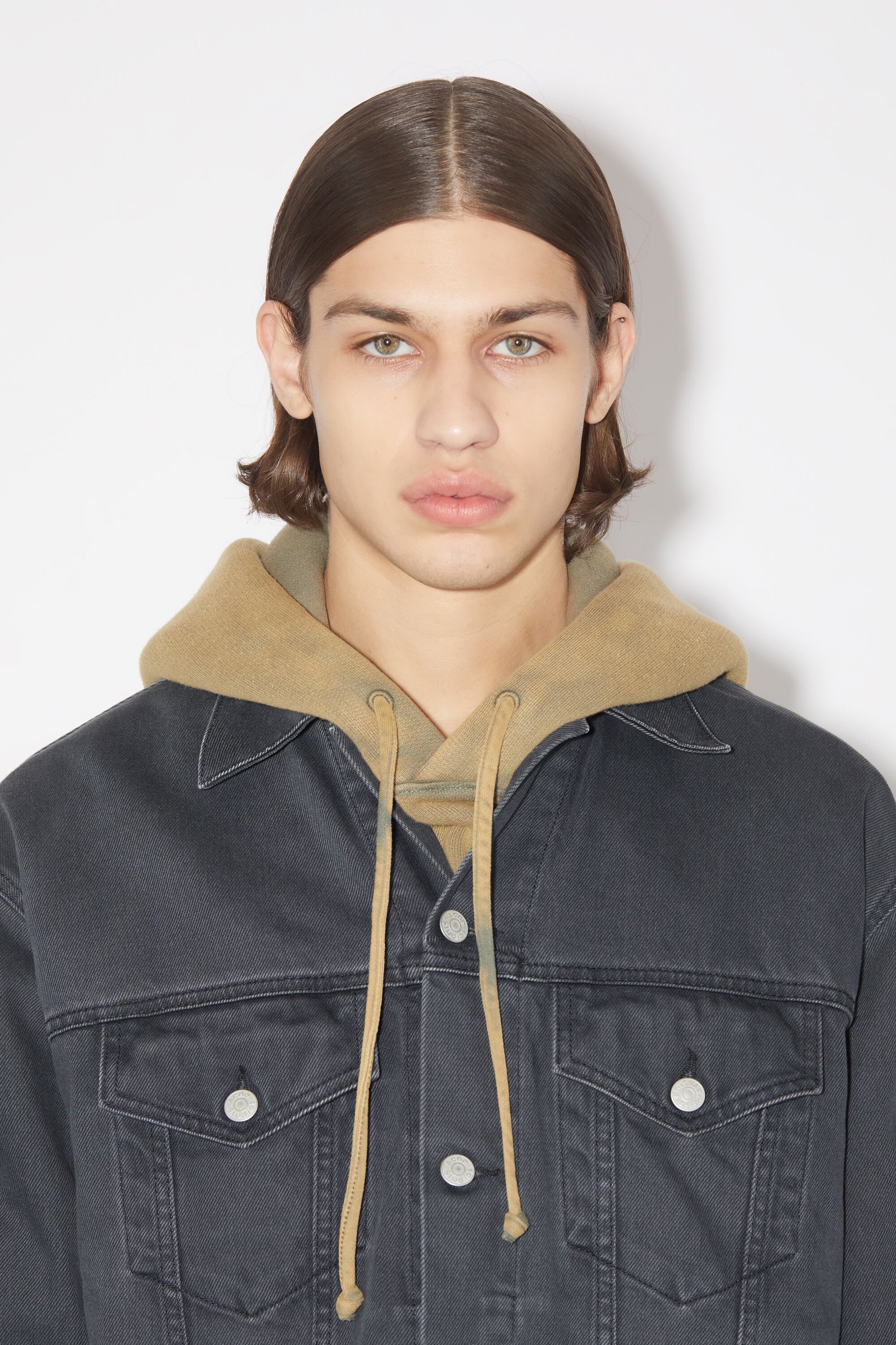 Relaxed fit denim jacket - Dark grey - 6