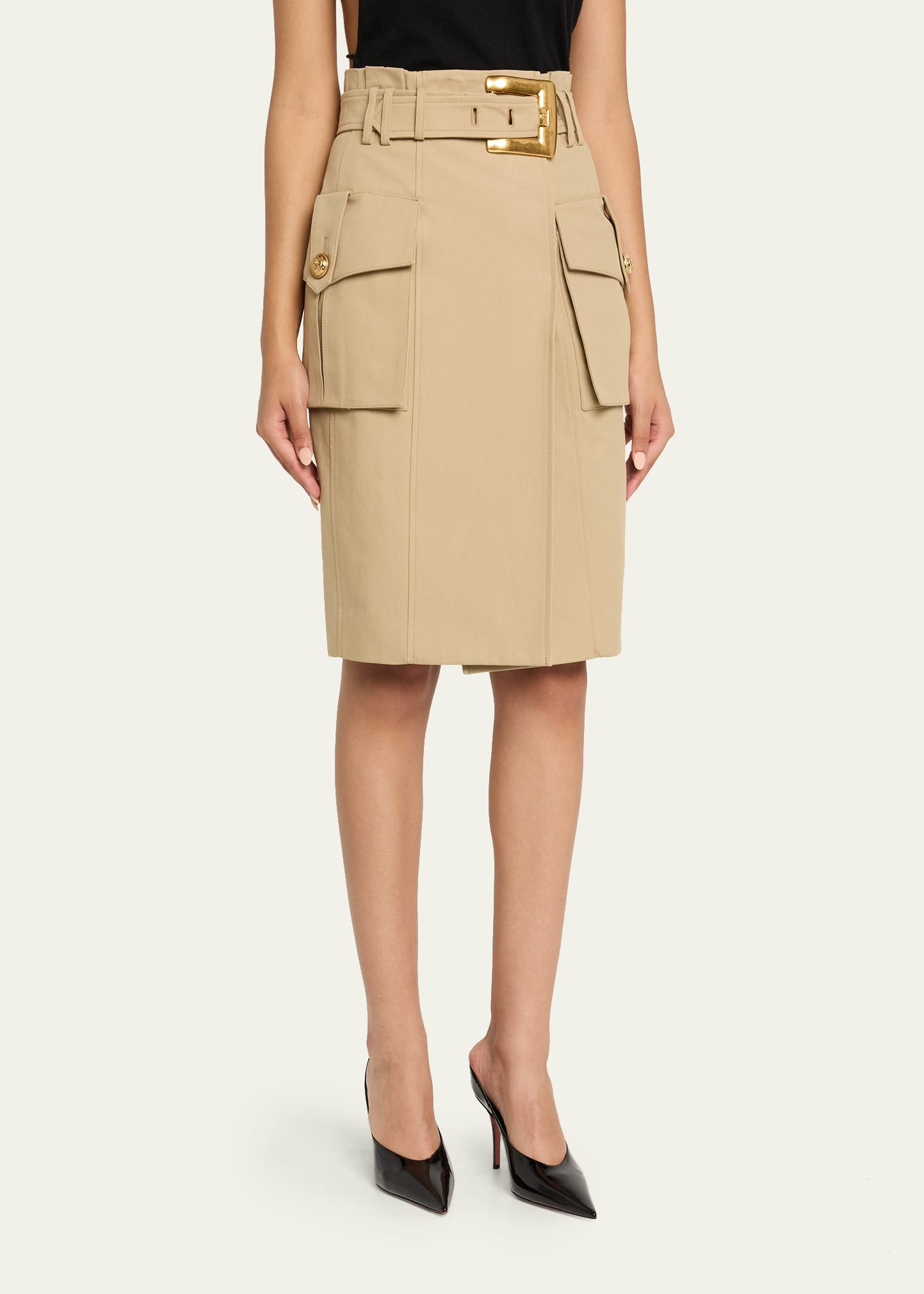 Belted Cargo Skirt - 4