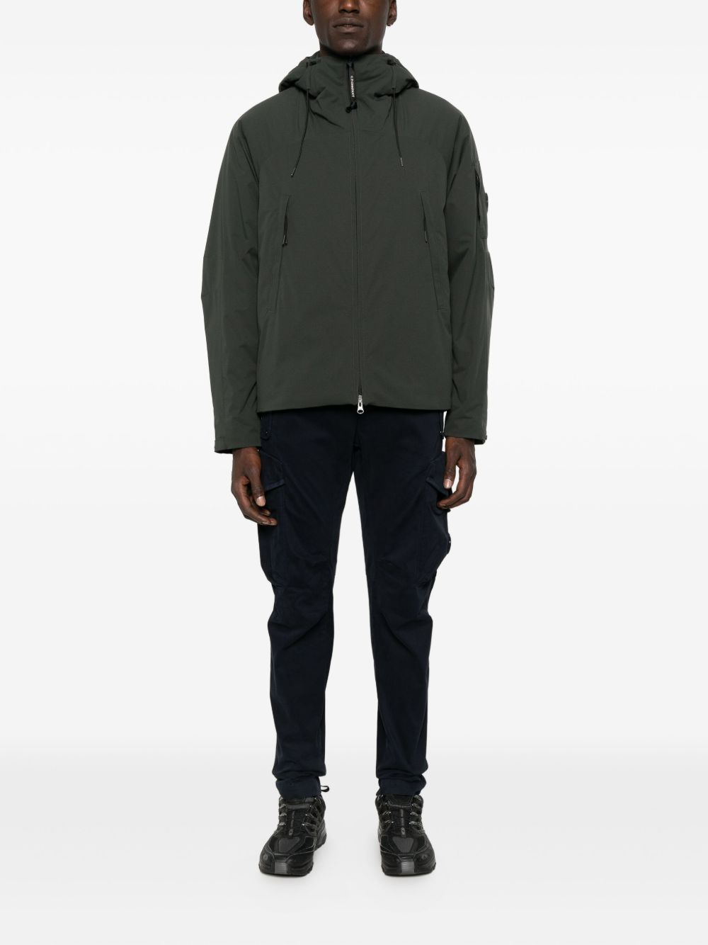 hooded-neck padded jacket - 2