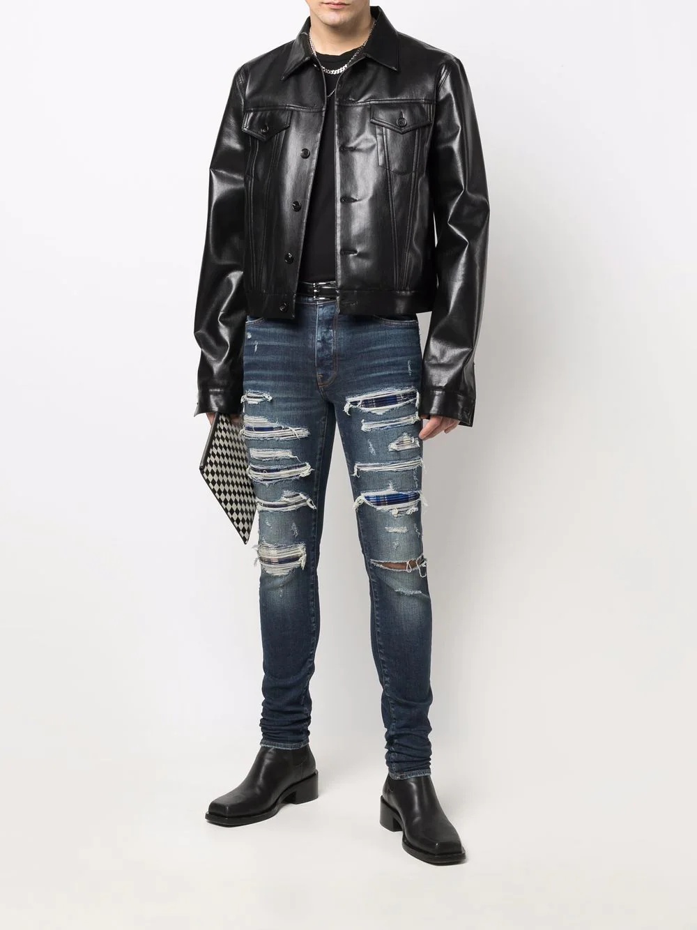 distressed slim-fit jeans - 2