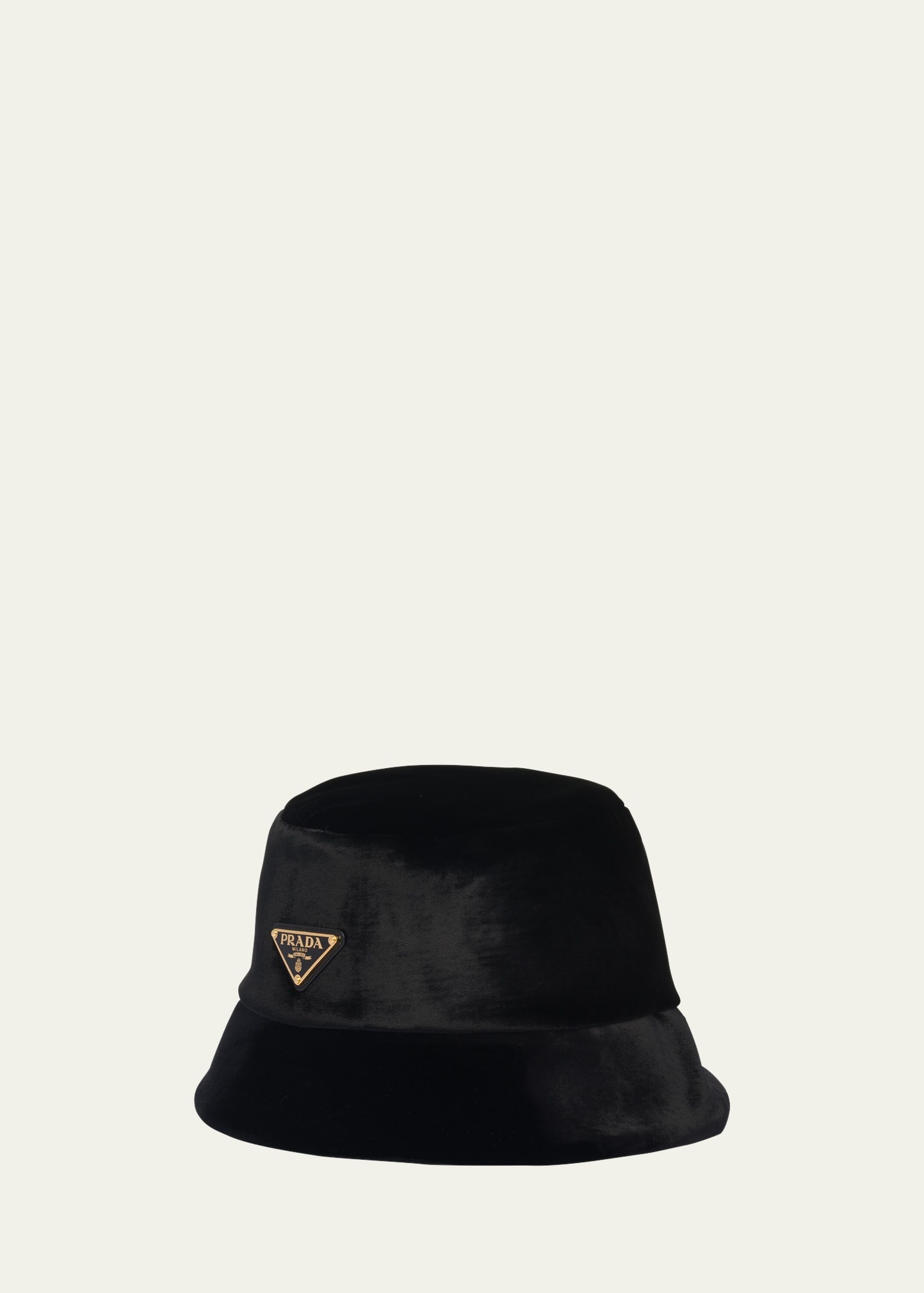 Logo Velvet Bucket Hat - 1