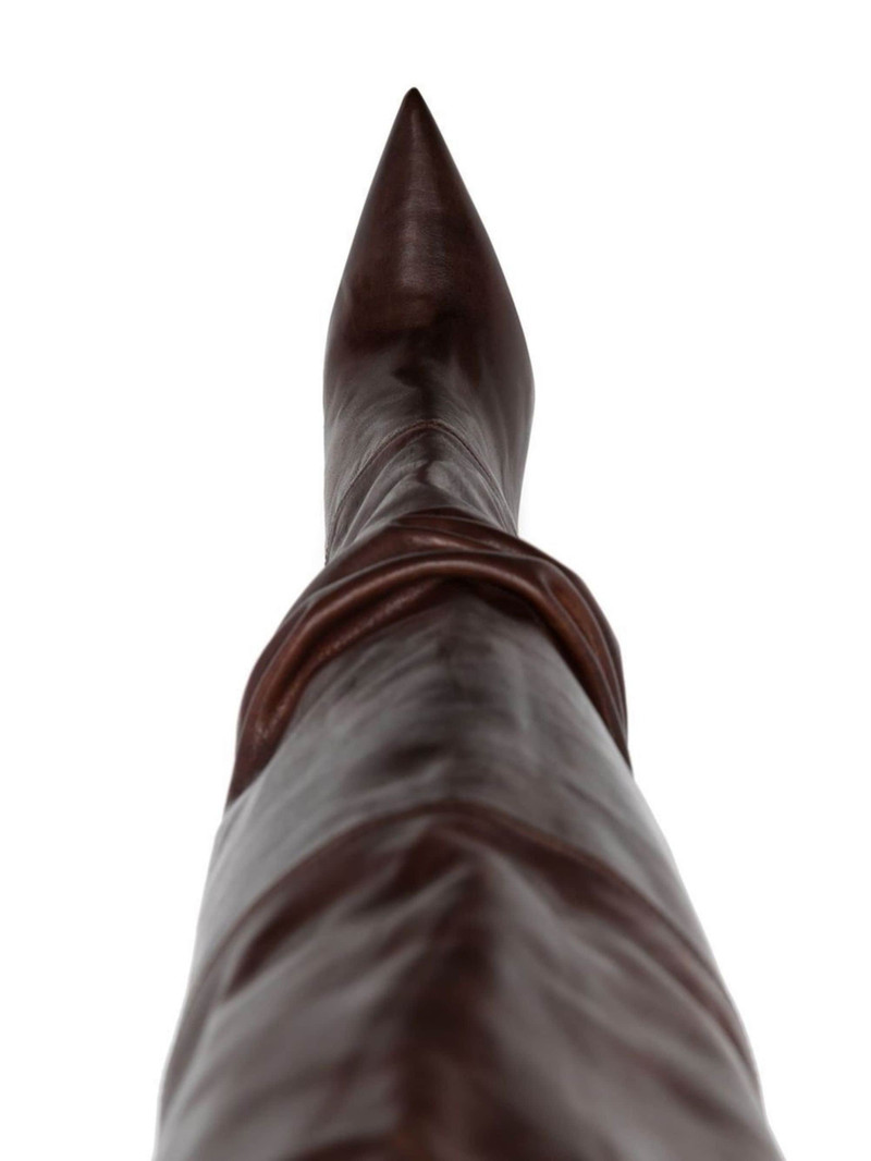 Olivia 95mm 가죽 thigh 부츠 4