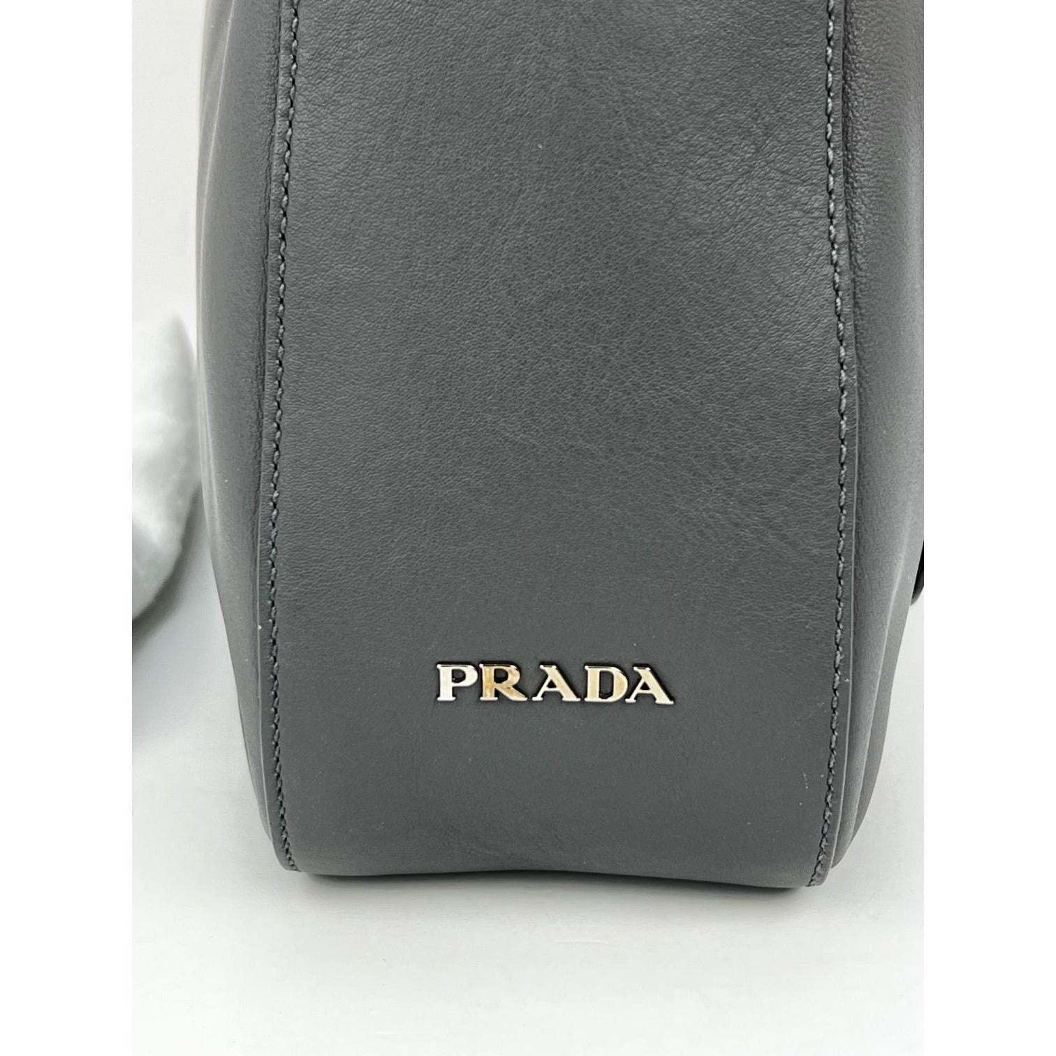 Prada Vitello Daino grey Hobo Bag - 10