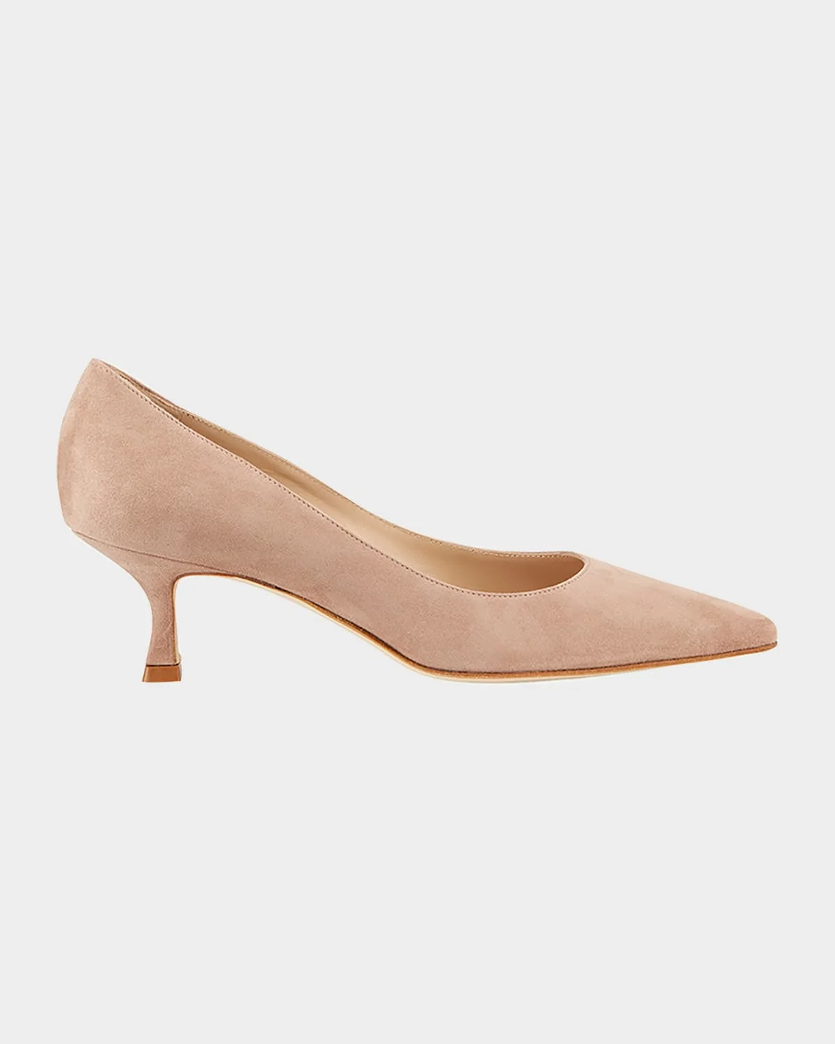 50mm Srila Suede Kitten Heel Pumps - 1