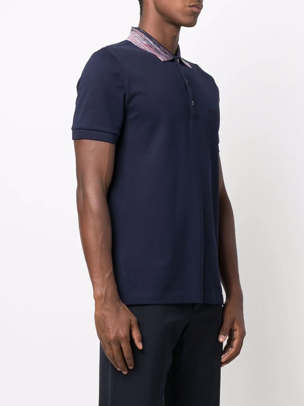 logo-embroidered polo shirt - 3