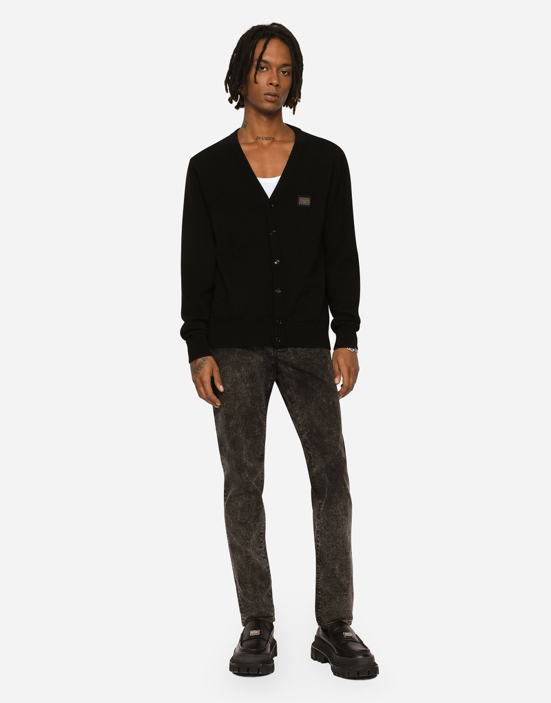 Dolce & Gabbana Cashmere and wool cardigan with branded tag outlook