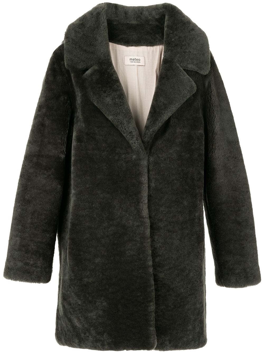 Teddy single-breasted coat - 1