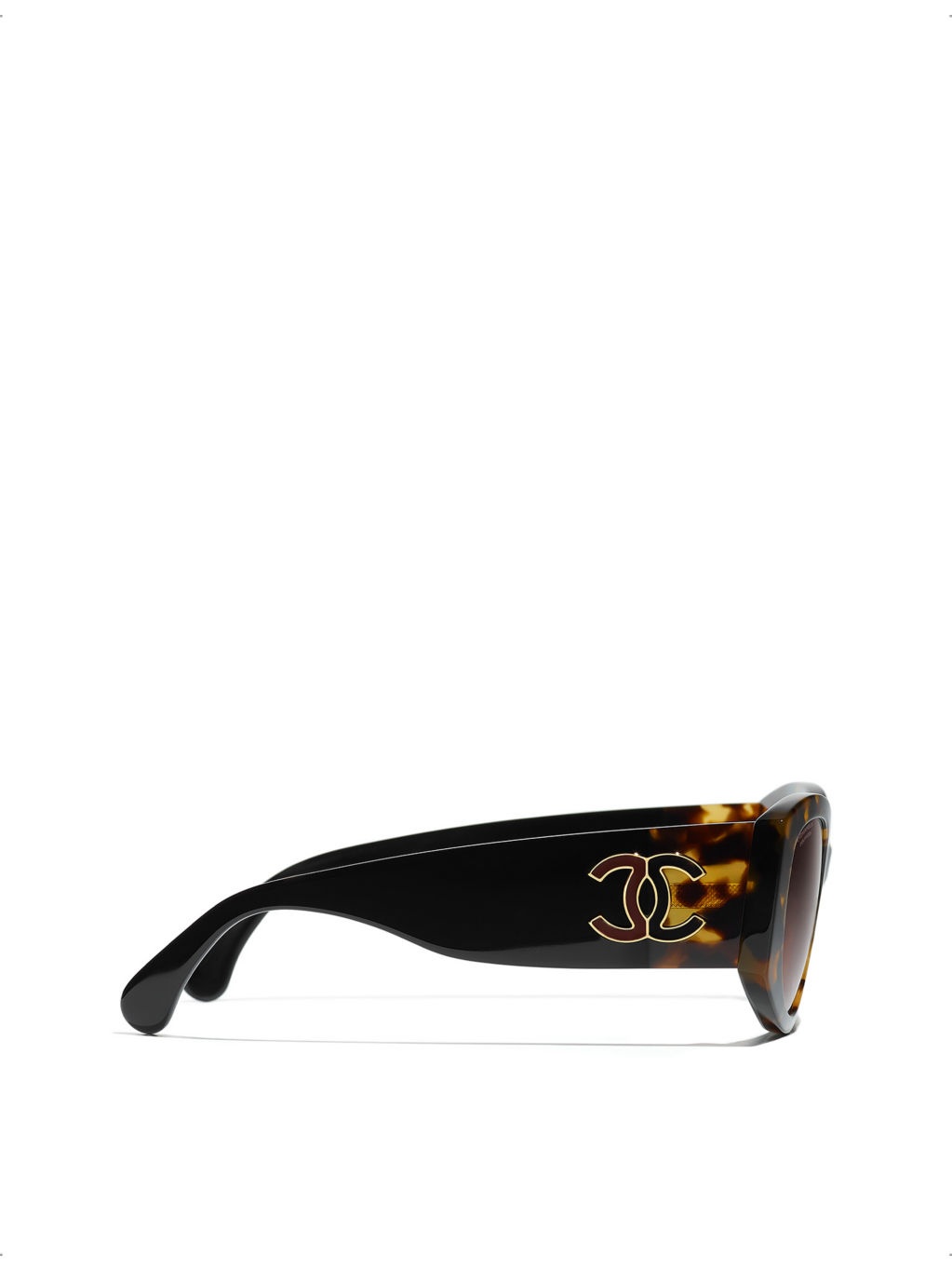 CH5524 irregular-frame tortoiseshell acetate sunglasses - 3
