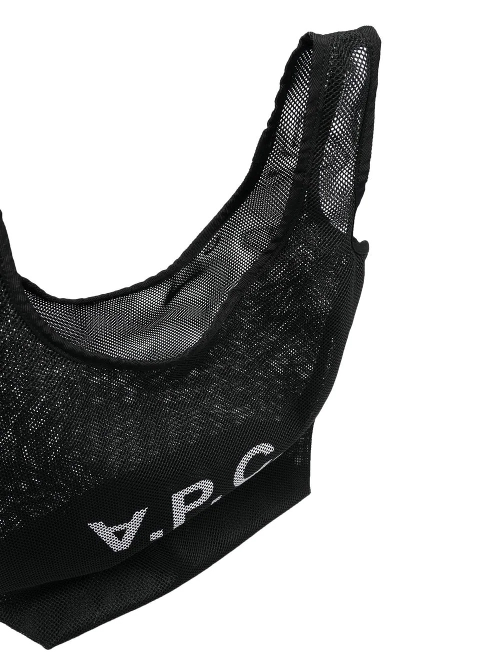 logo-print mesh tote bag - 5