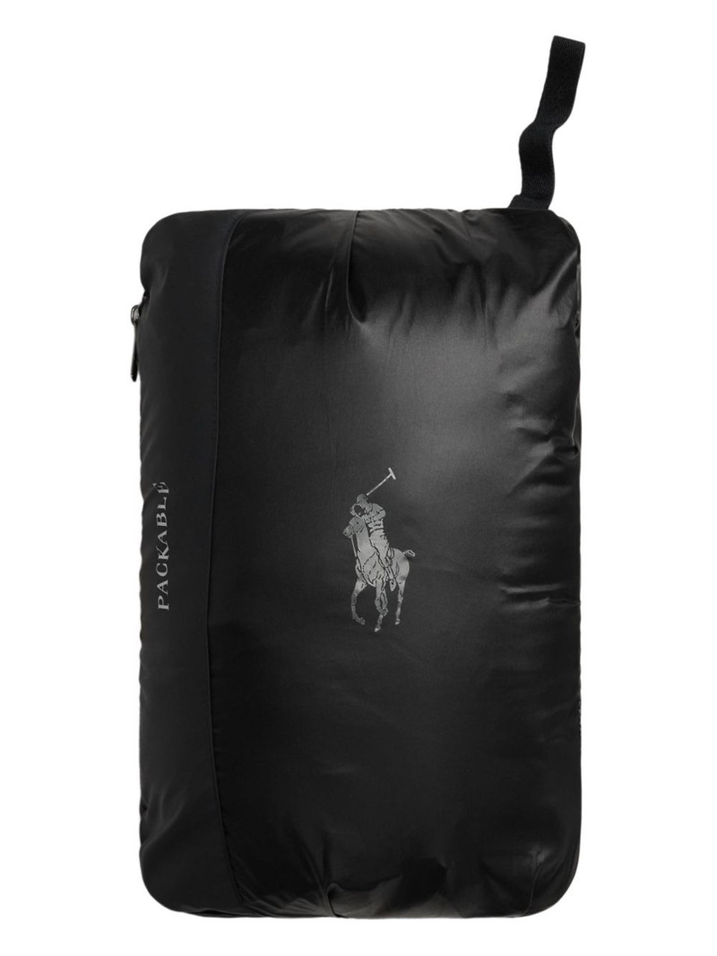 embroidered-logo quilted gilet 5