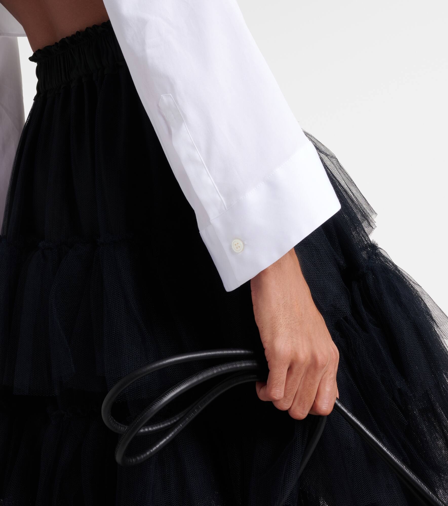 Cropped cotton shirt - 5