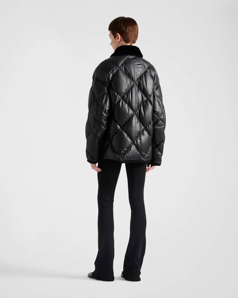 Quilted nappa leather caban 5