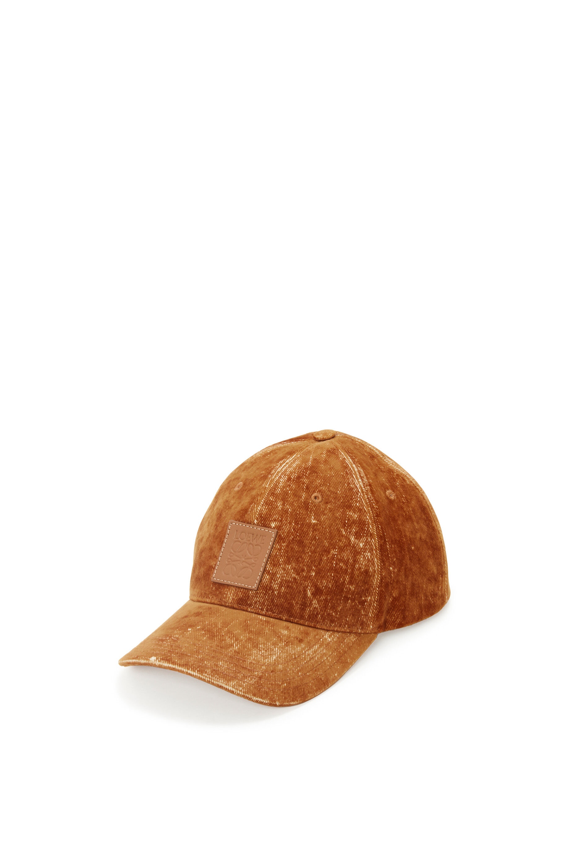 Patch cap in flocked denim - 1