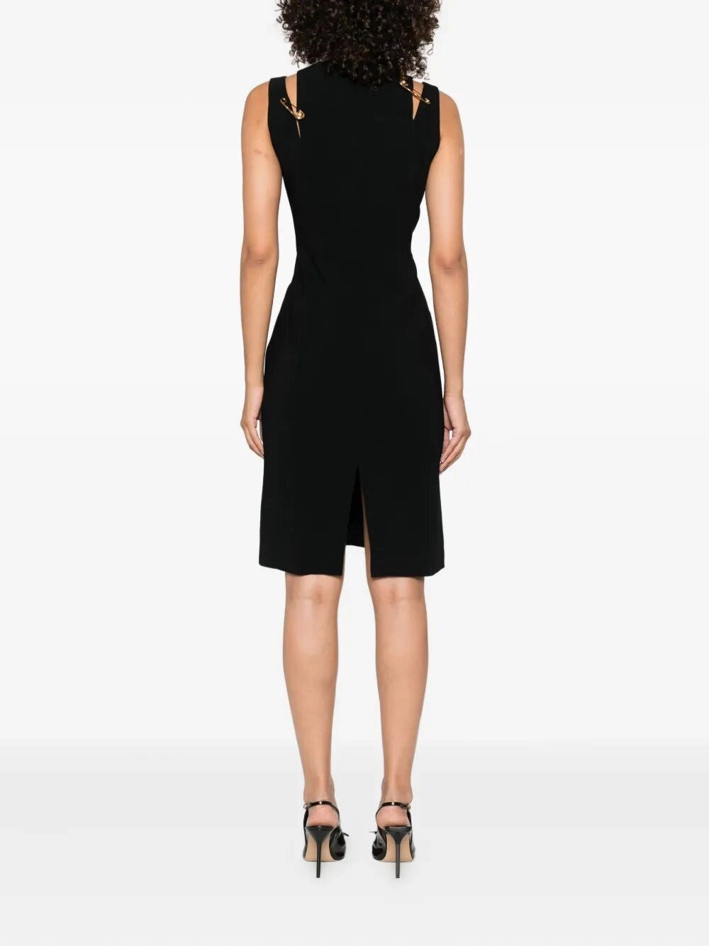 Versace Women Cocktail Dress `Responsible` Techno Cady Stretch - 3