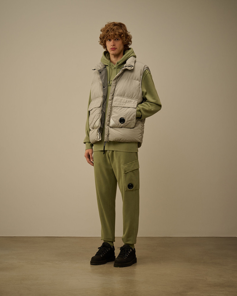C.P. Company Eco-Chrome R Mixed Hooded Down Gilet outlook