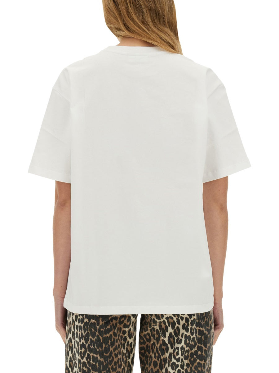 Ganni Women T-Shirt "Heart" - 3