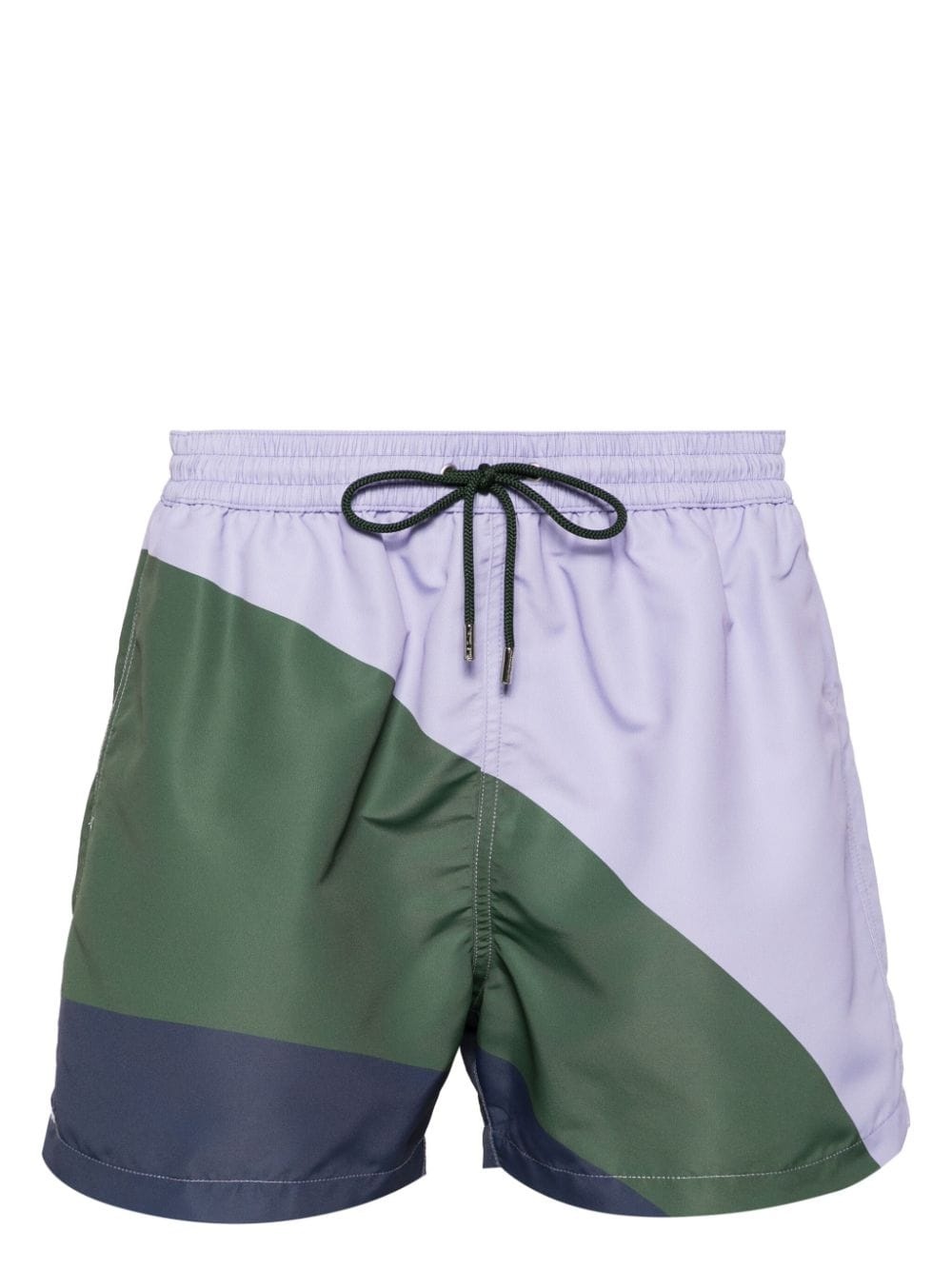 stripe-print swim shorts - 1