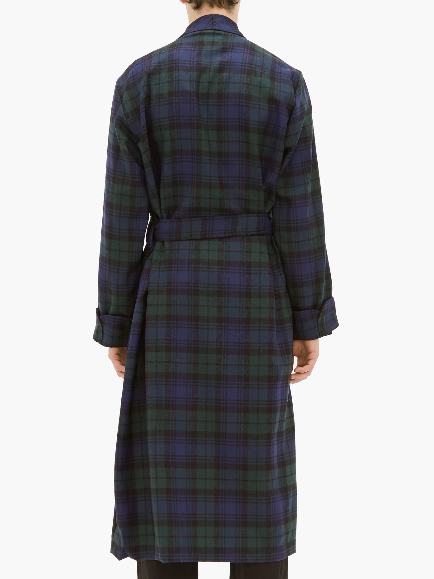 Black Watch tartan-wool dressing gown - 5