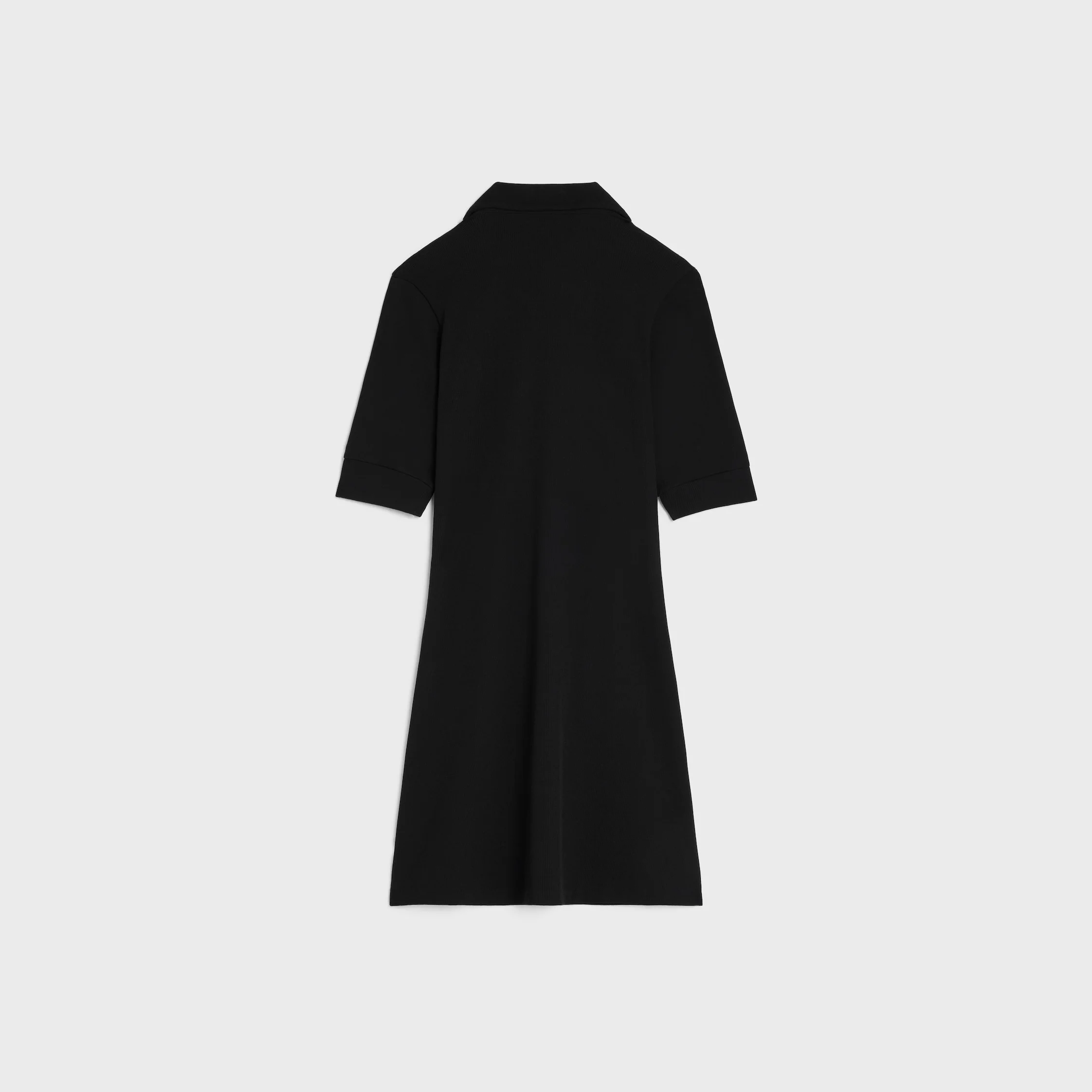 polo mini dress IN ribbed cotton - 1