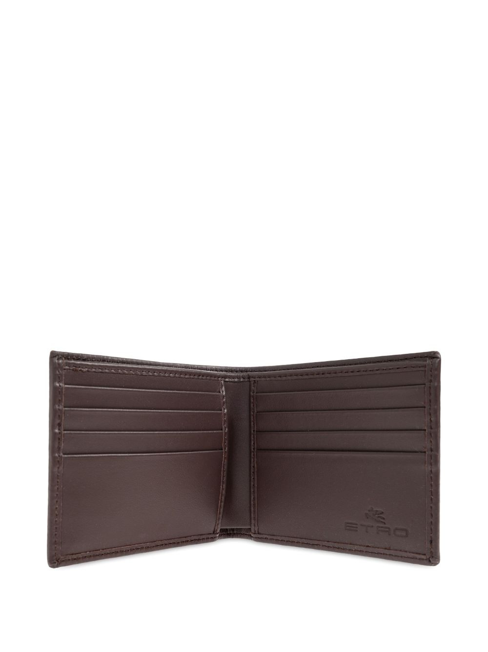 paisley-pattern leather wallet - 4