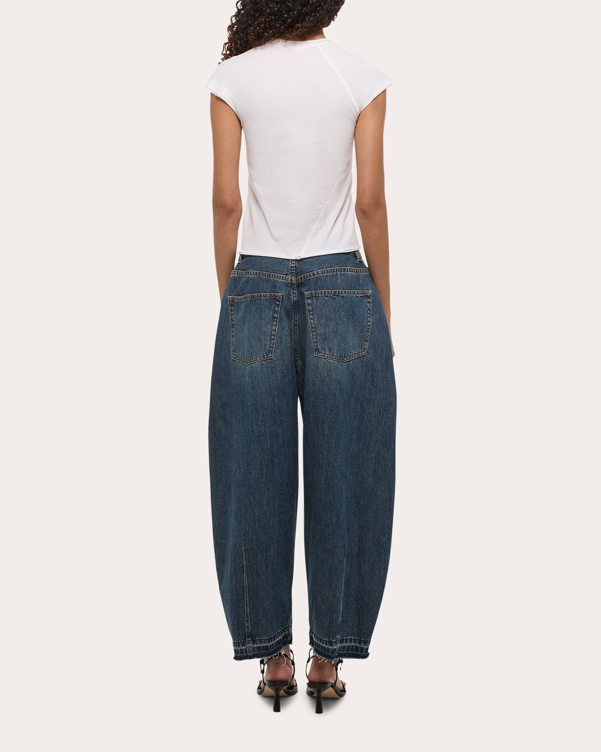 Twisted Cropped Cotton Jersey Top - 2