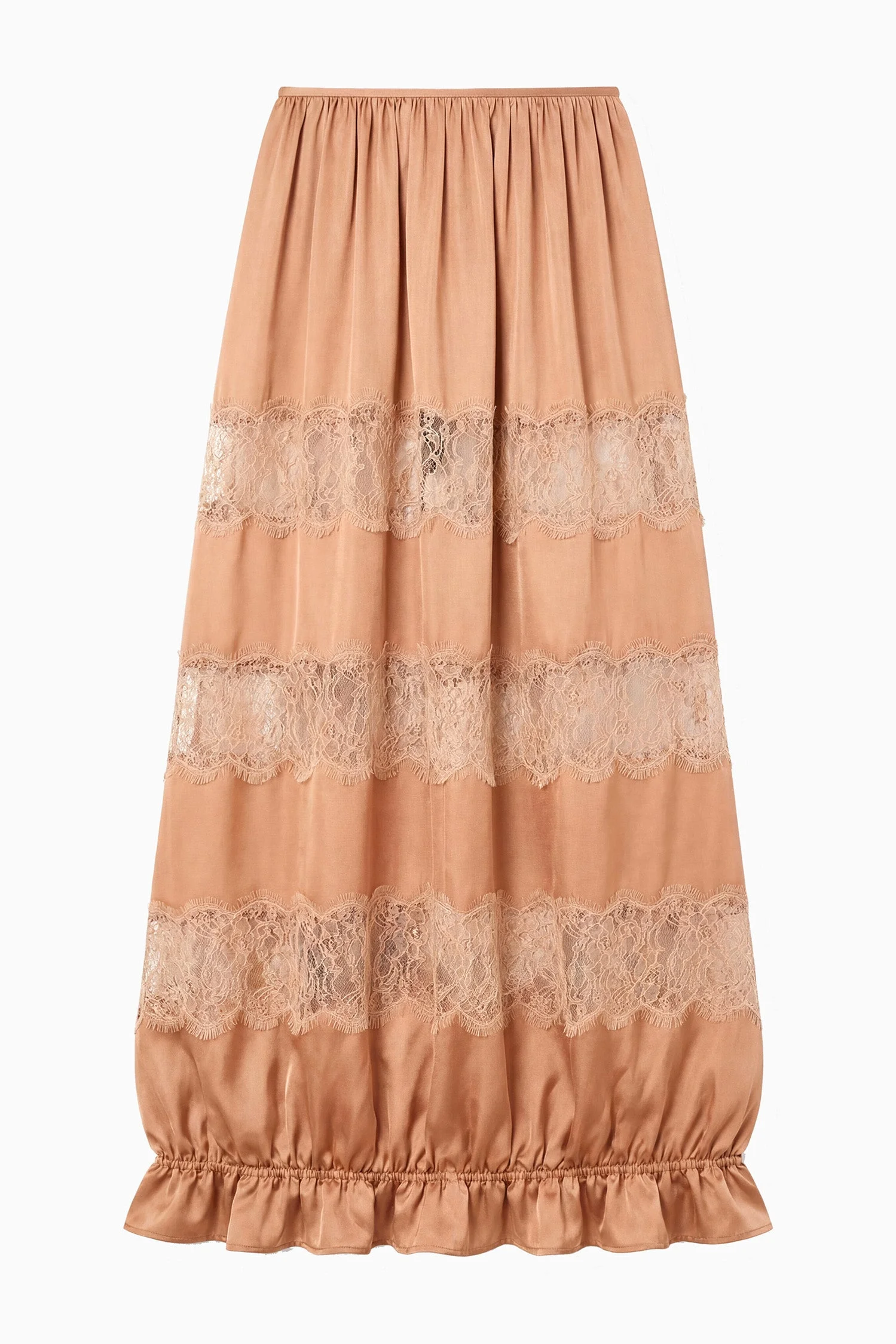 Chantal Silk Midi Skirt - 1