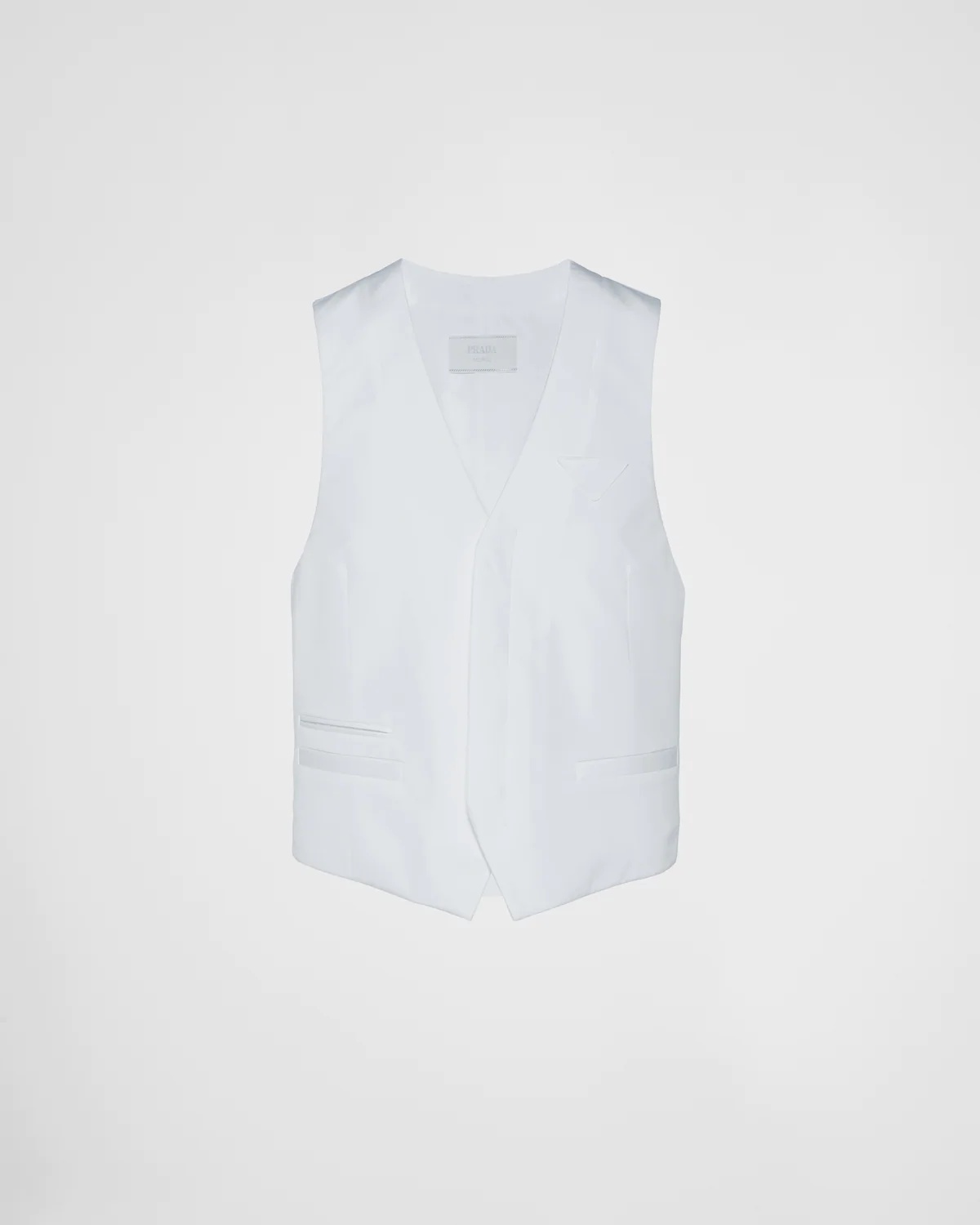 Single-breasted cotton vest - 1