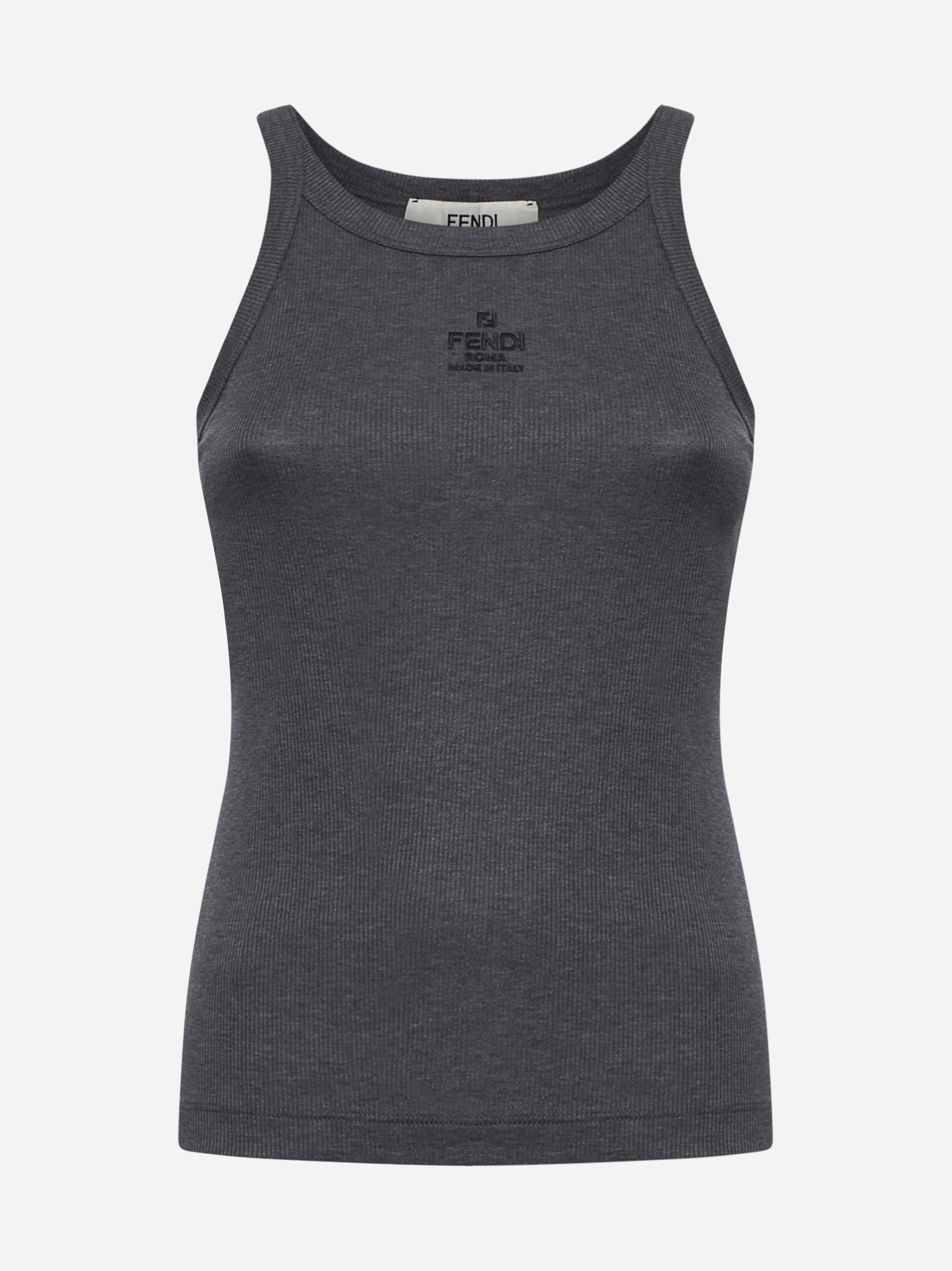 Logo cotton tank top - 1