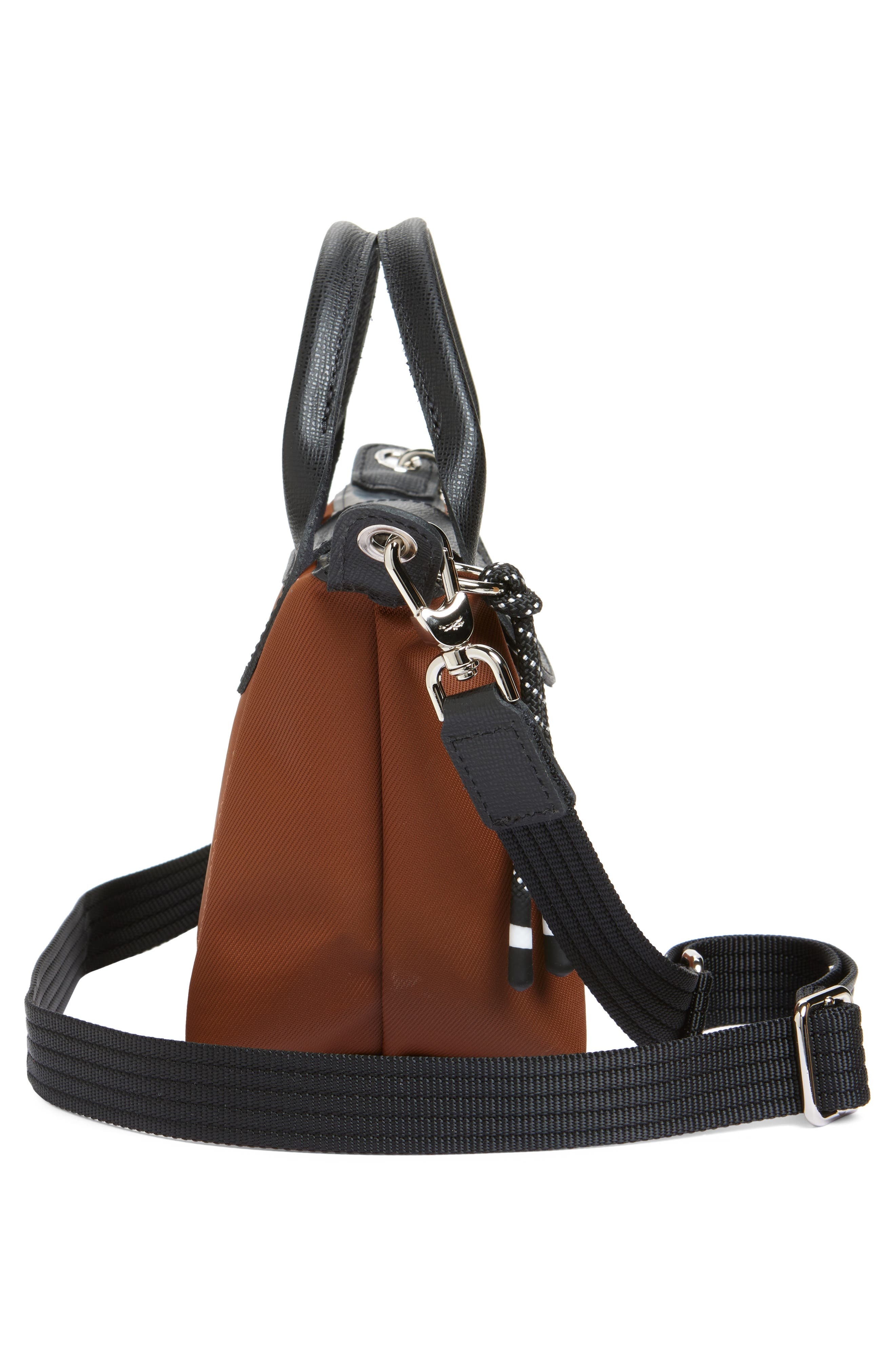 Longchamp Extra Small Le Pliage Energy Recycled Canvas Top Handle Bag in Chocolate at Nordstrom - 4