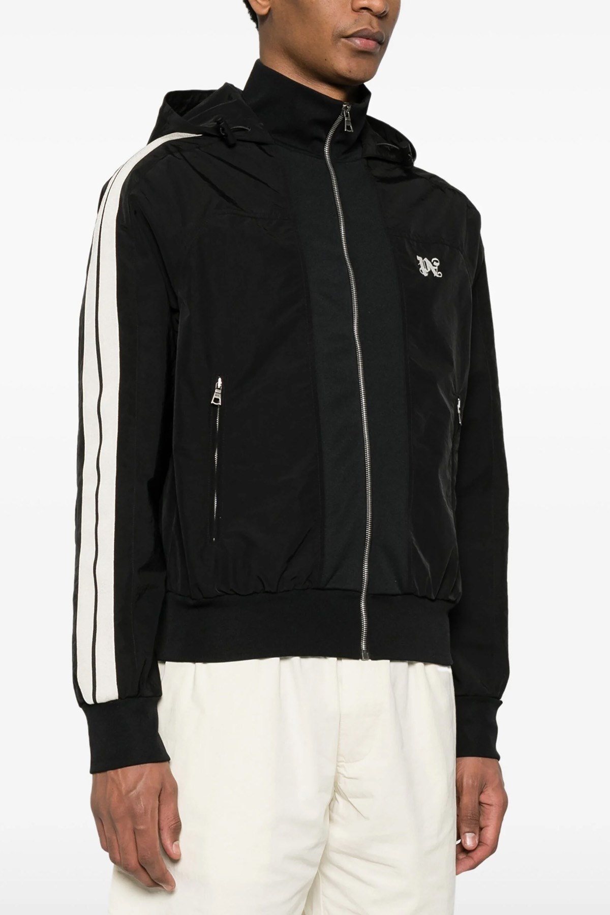 'Monogram' hooded bomber jacket - 2