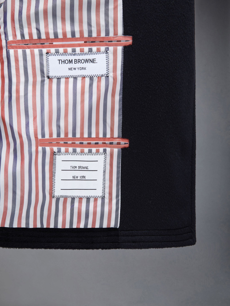 Zibeline Coat Weight Cashmere Velvet Collar Cropped Chesterfield Coat 5