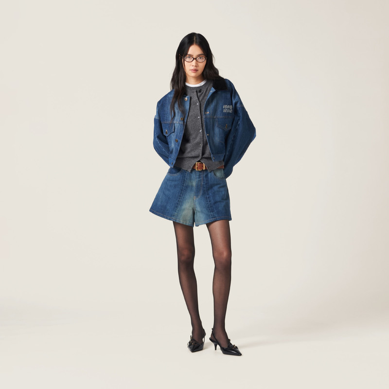 Miu Miu Denim shorts outlook