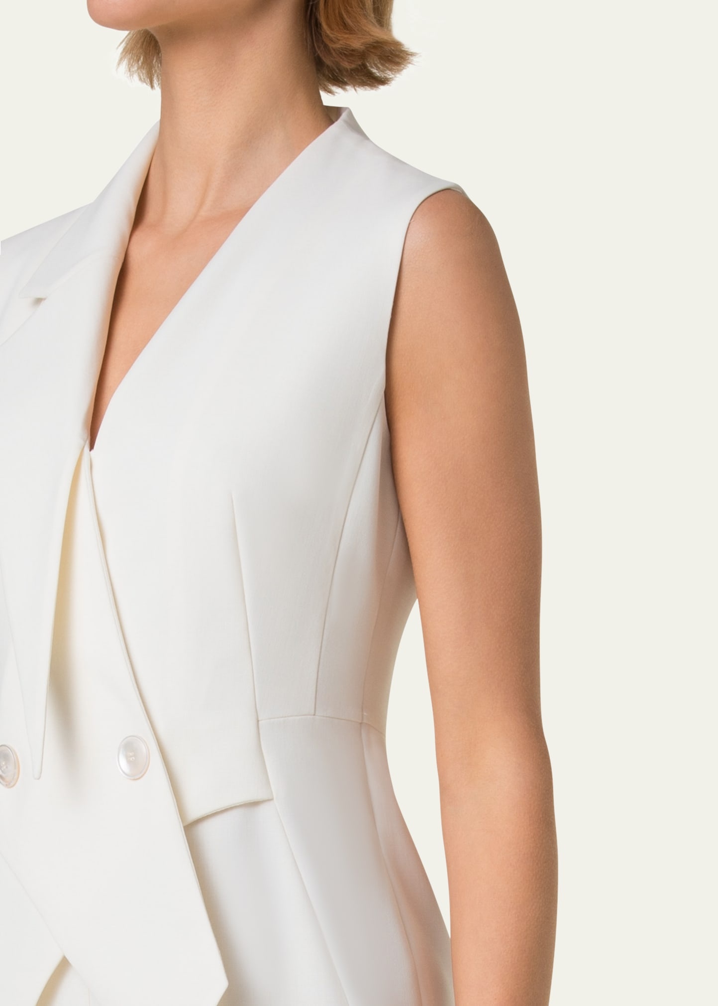 Double-Face Wool Midi Sheath Dress - 5