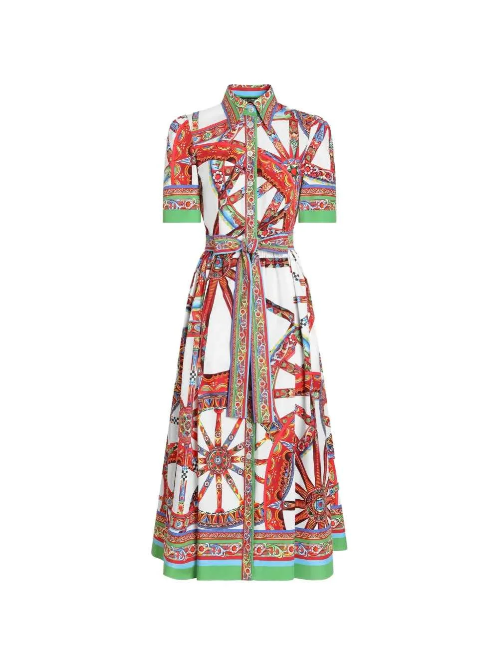 Dolce & Gabbana Women Carretto-Print Poplin Dress - 1