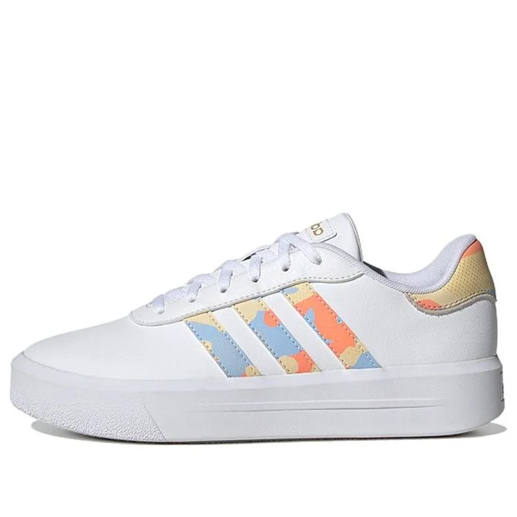 (WMNS) adidas neo Court Platform 'White Blue Orange' H06298 - 1