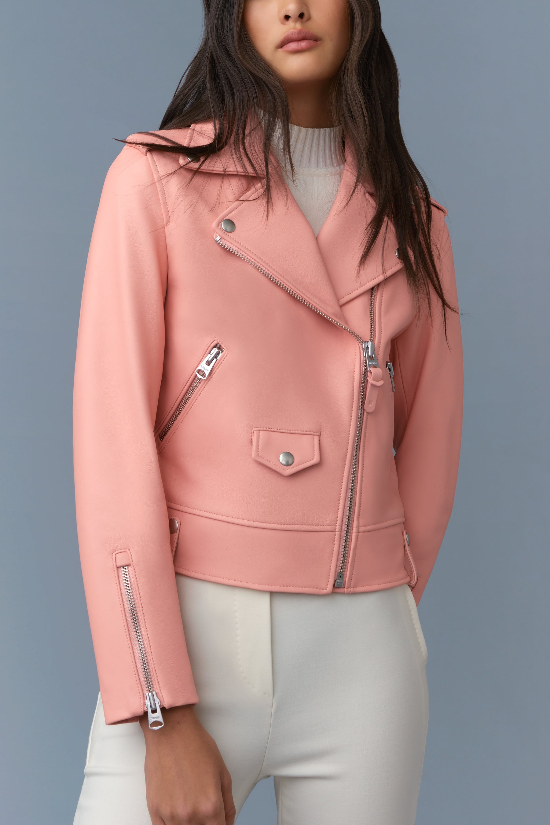 BAYA (R) Leather biker jacket - 5