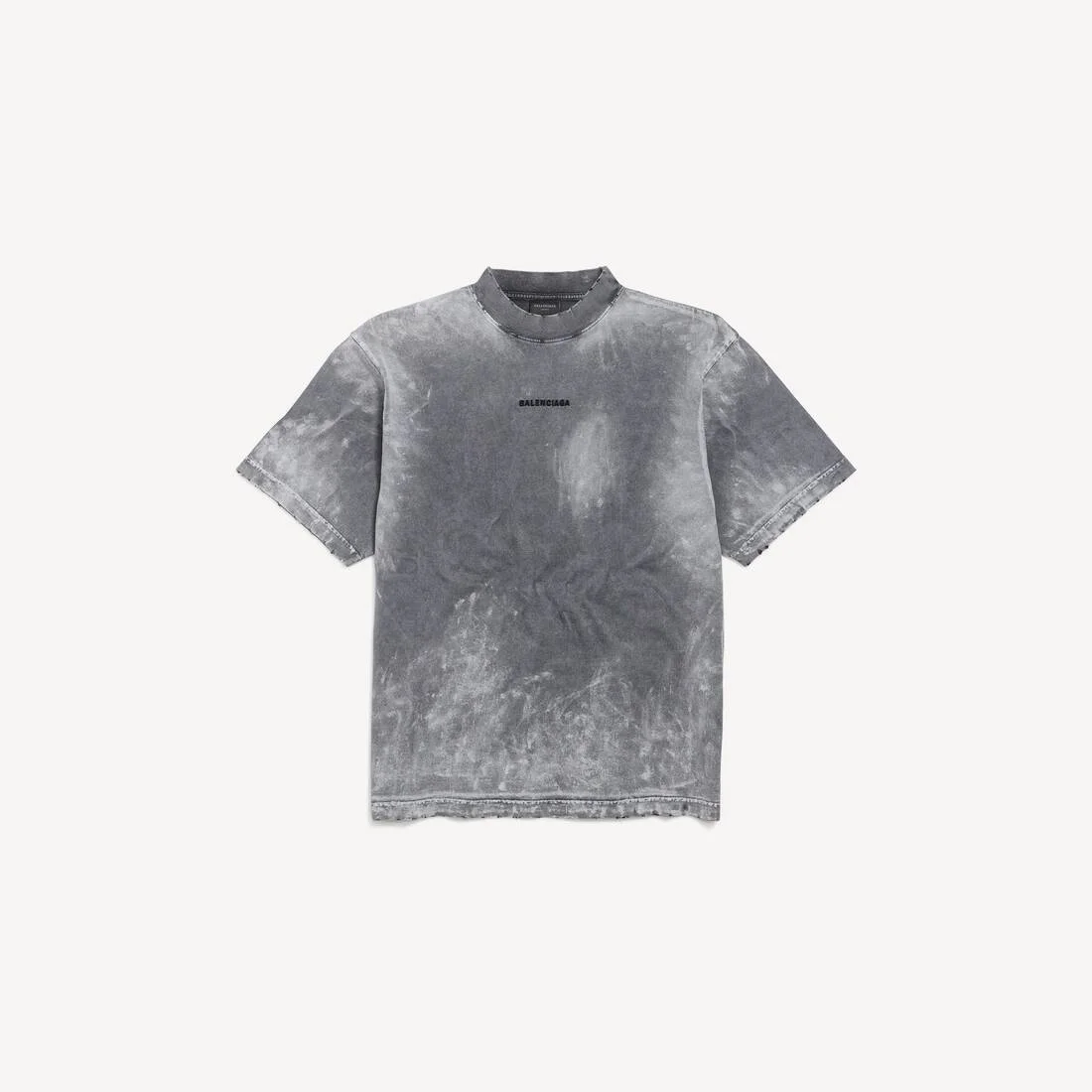 Men's Balenciaga Back T-shirt Medium Fit in Grey - 1