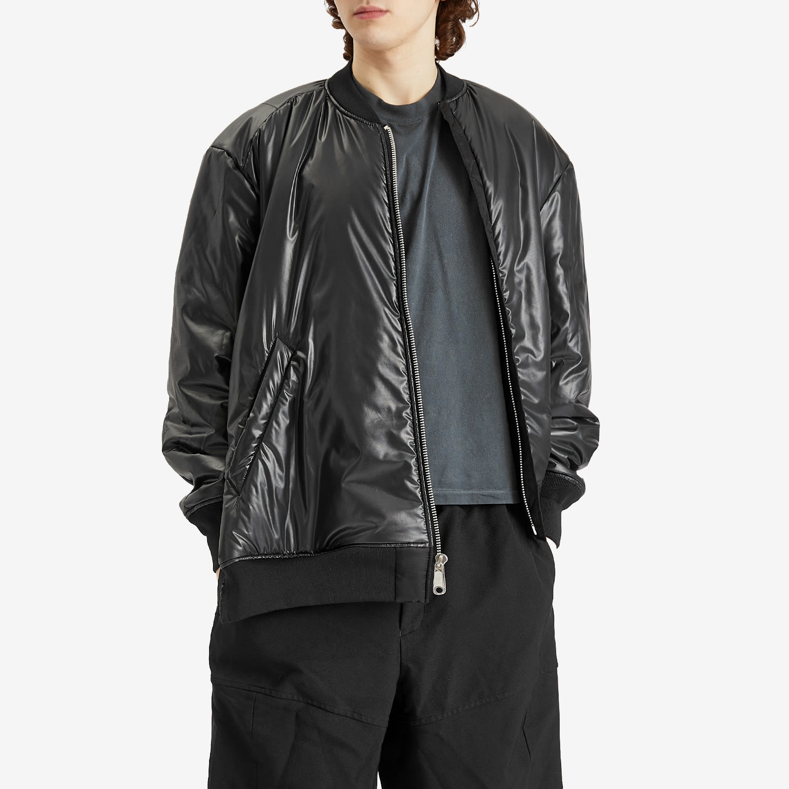 Comme des Garçons Black Asymetric Bomber Jacket - 6