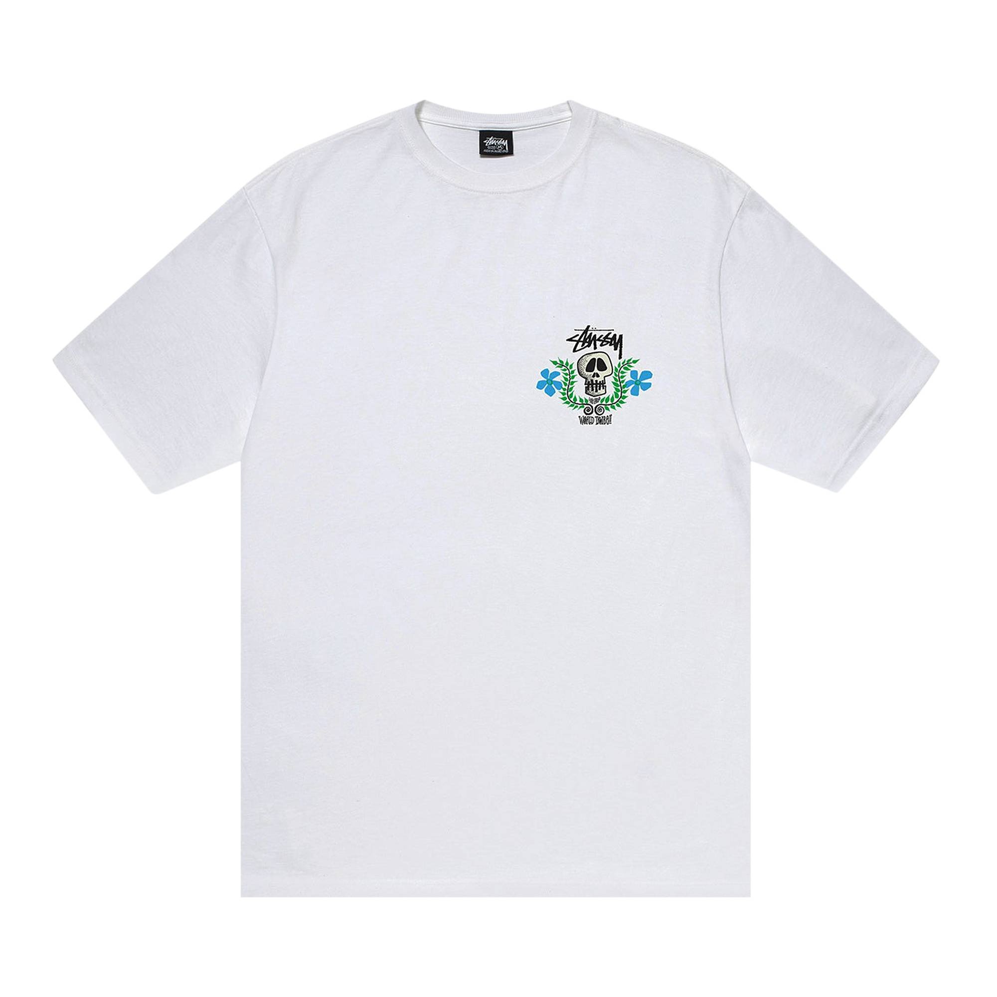 Stussy Skull Crest Tee 'White' - 1