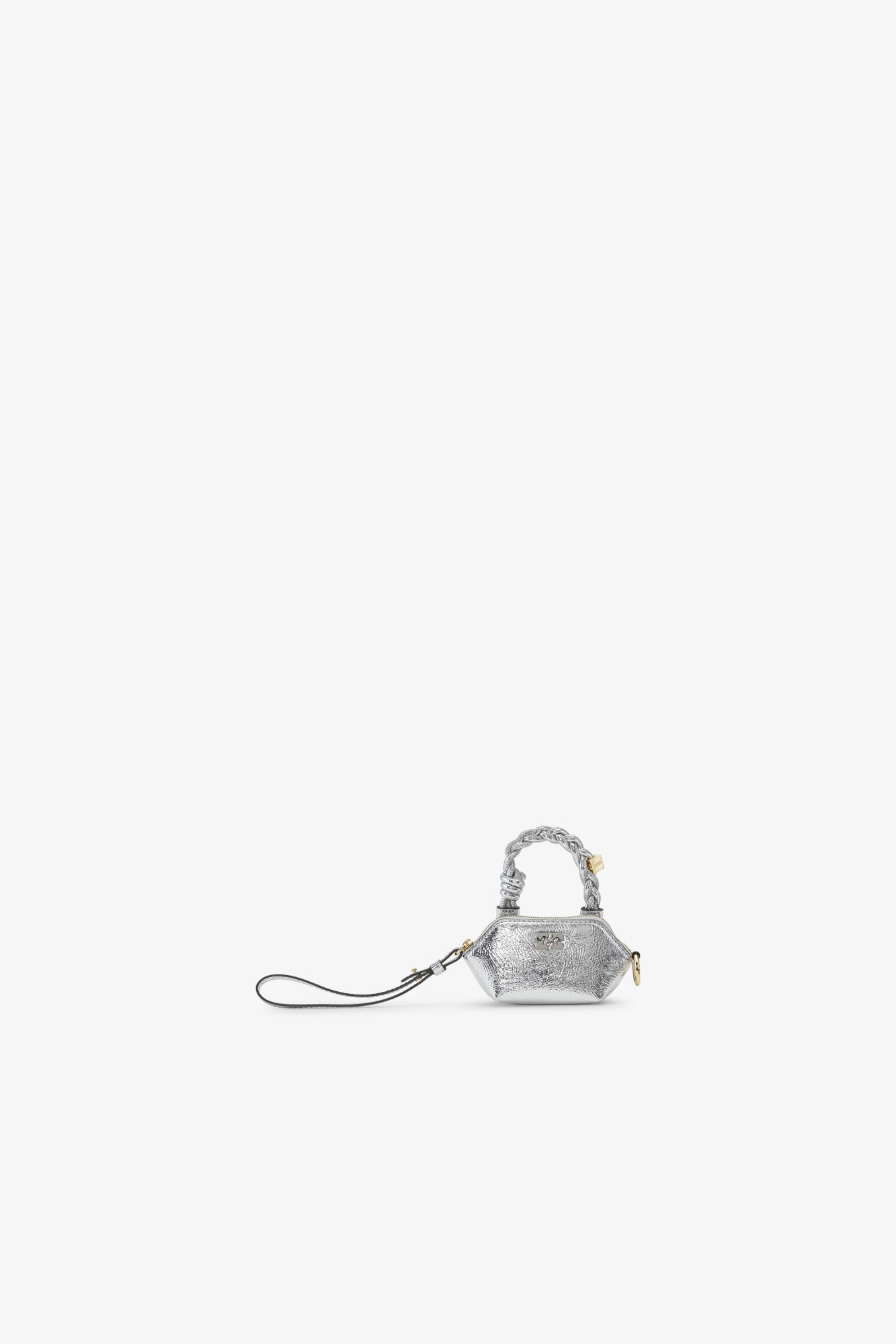 SILVER METALLIC NANO GANNI BOU BAG - 1
