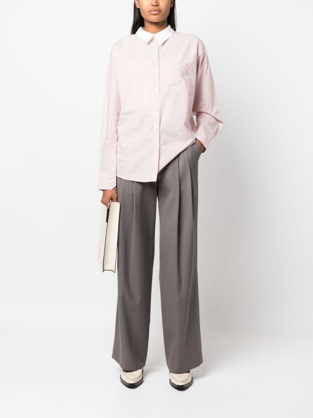 pleated high-waist trousers - 2