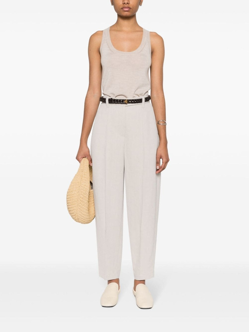 Max Mara scoop-neck knitted top outlook