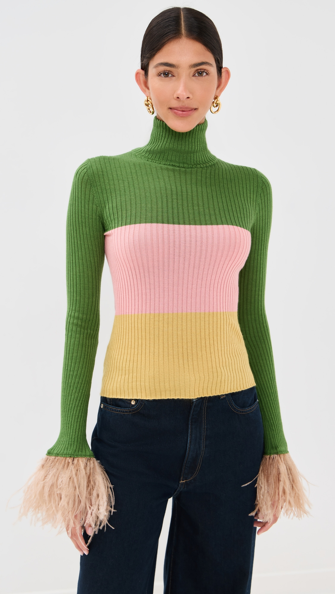 High Kick Cashmere and Feather Top - 6