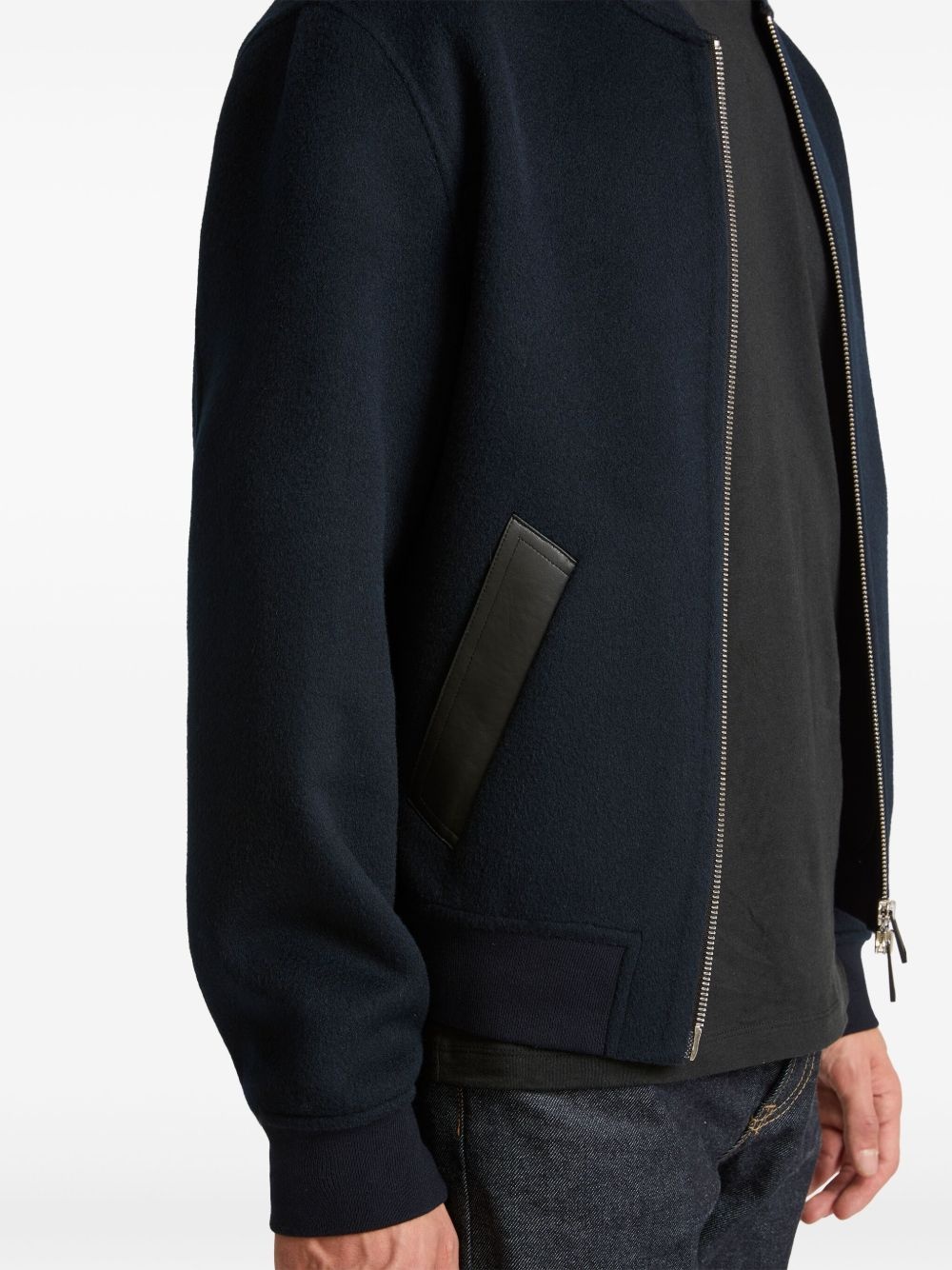 wool-cashmere varsity jacket - 5