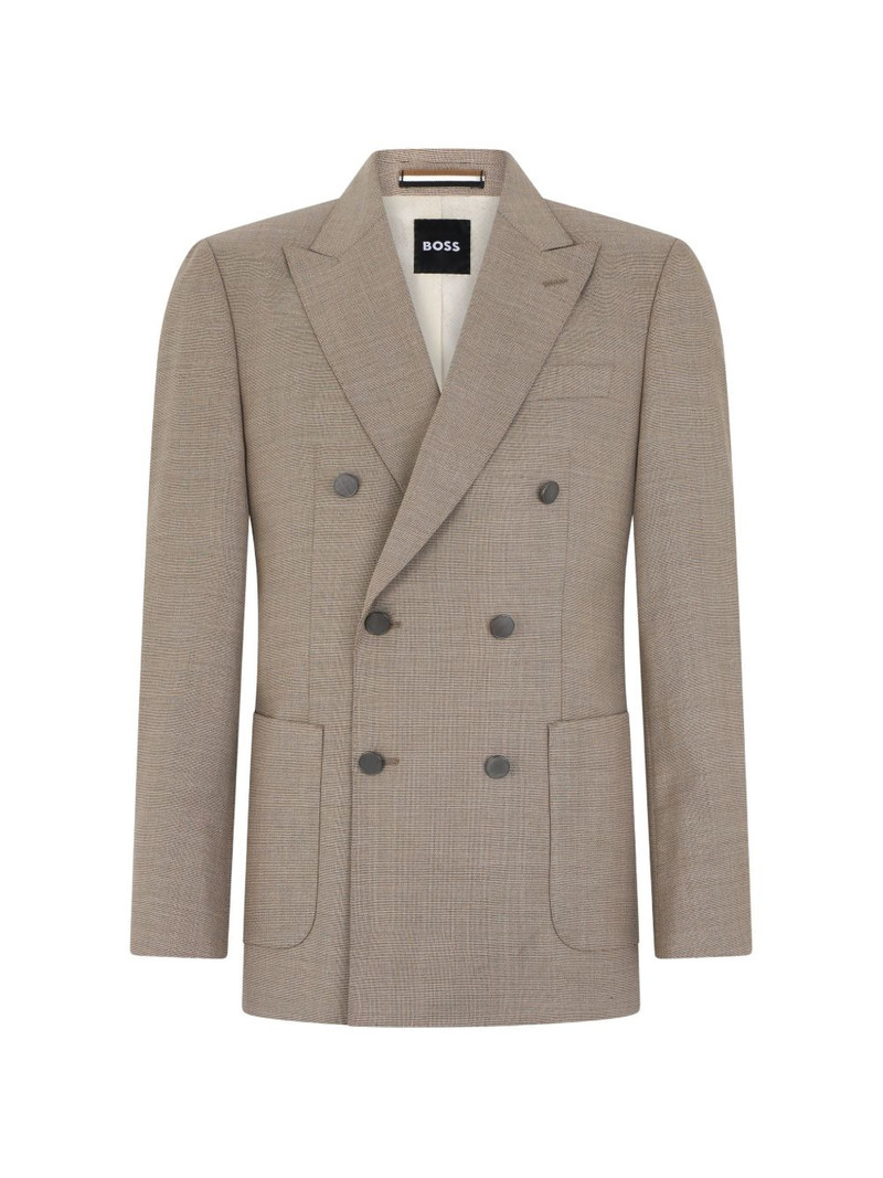 peak-lapel double-breasted blazer 1