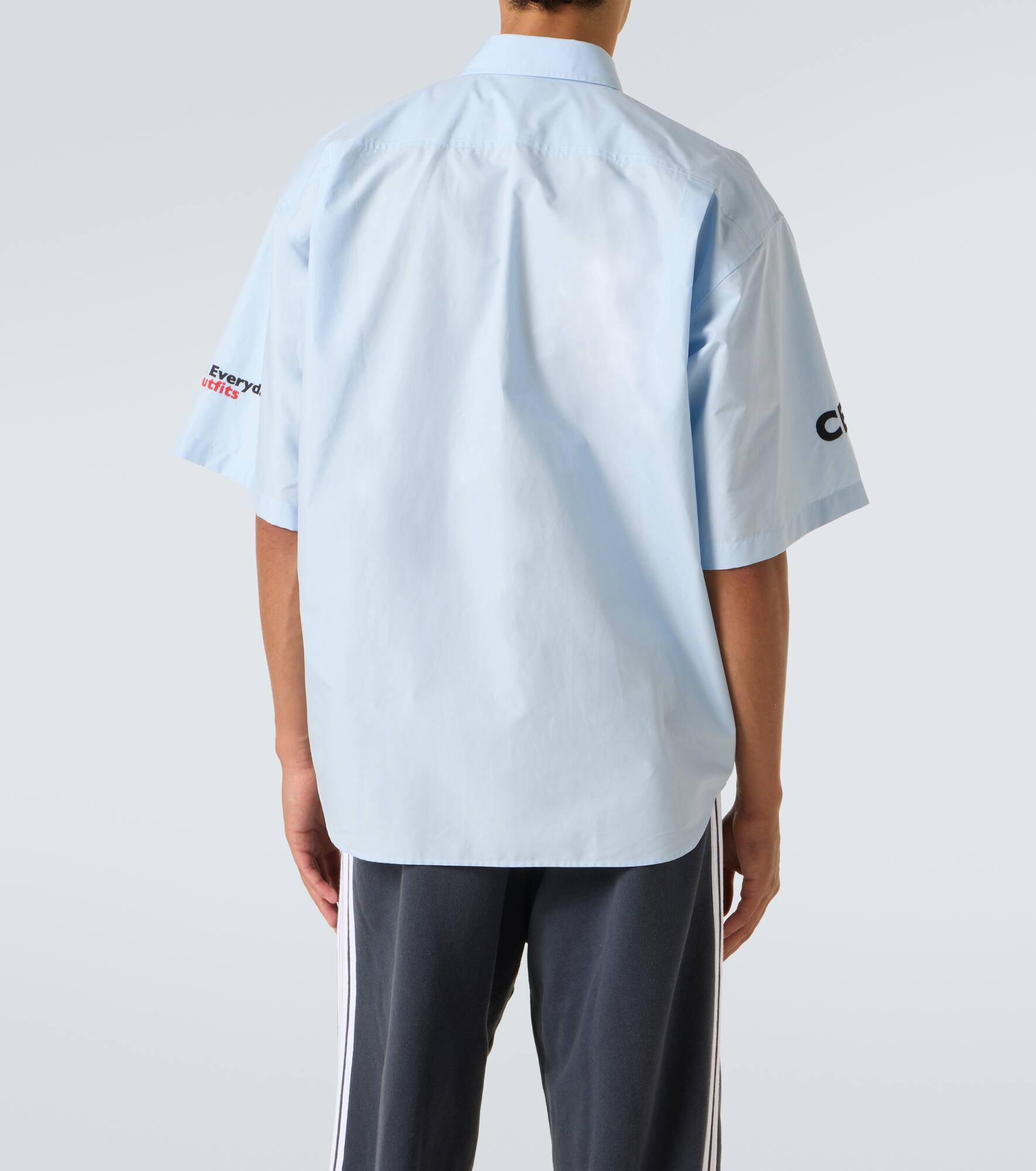 Oversized cotton poplin shirt - 4